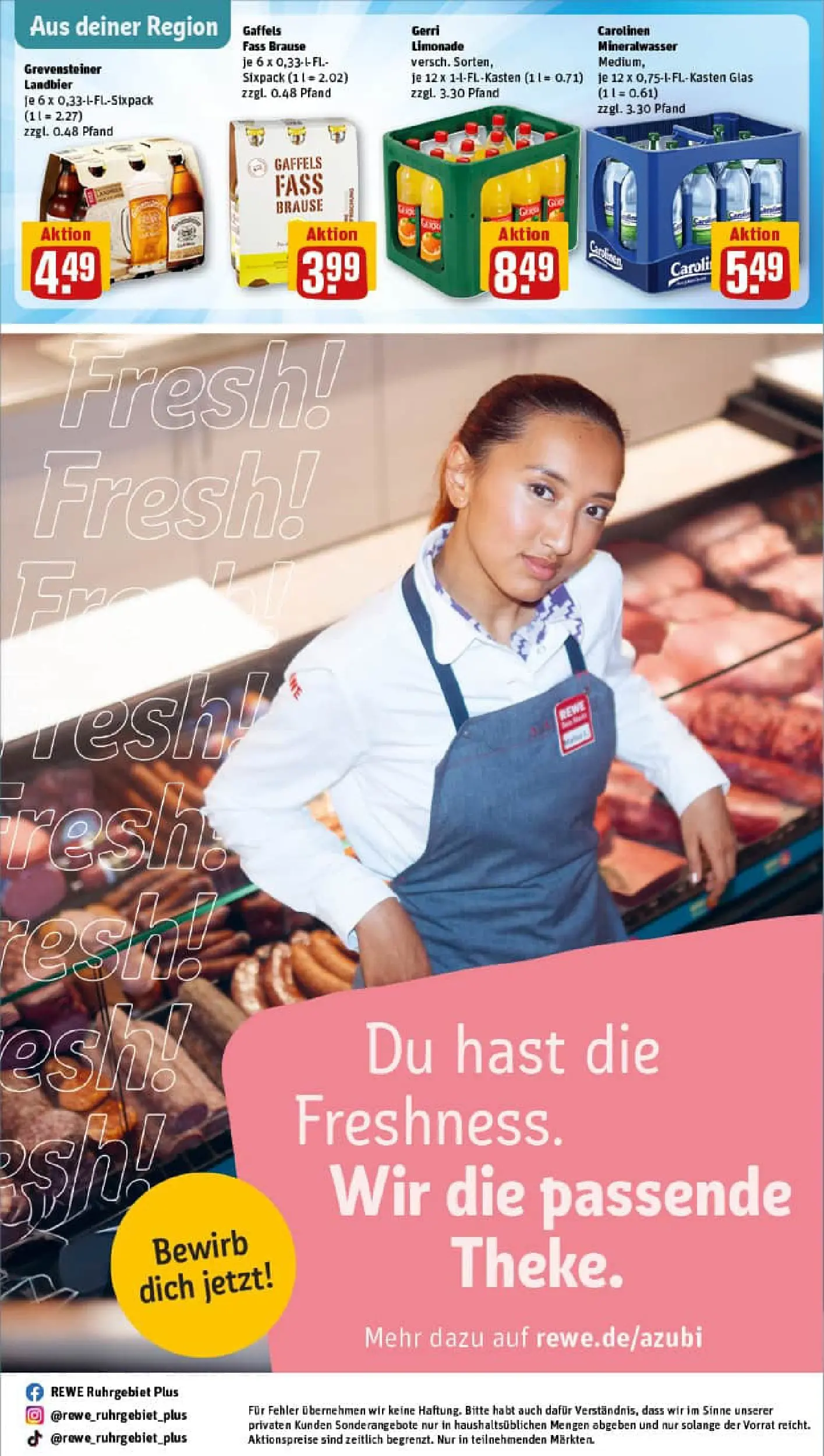 REWE Prospekt ab 02.11.2025 zum Blättern » Angebote | Seite: 38 | Produkte: Limonade, Mineralwasser