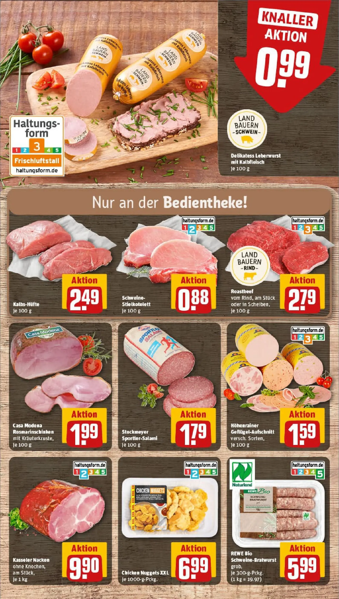 REWE Prospekt ab 02.11.2025 zum Blättern » Angebote | Seite: 10 | Produkte: Roastbeef, Kasseler nacken, Salami