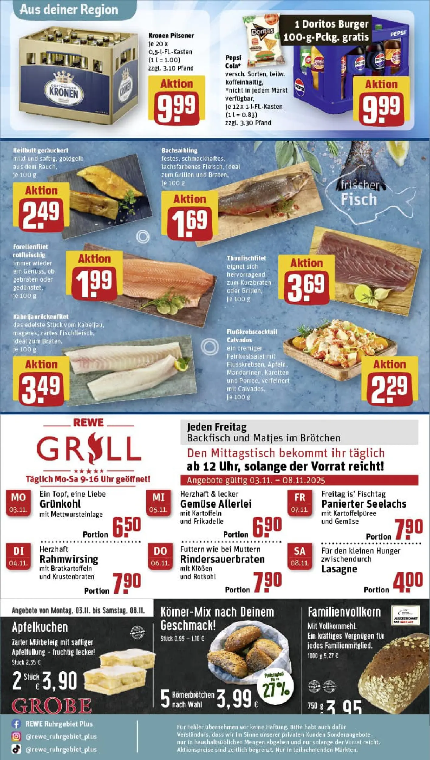 REWE Prospekt ab 03.11.2025 zum Blättern » Angebote | Seite: 31 | Produkte: Rotkohl, Apple, Gemüse, Pepsi