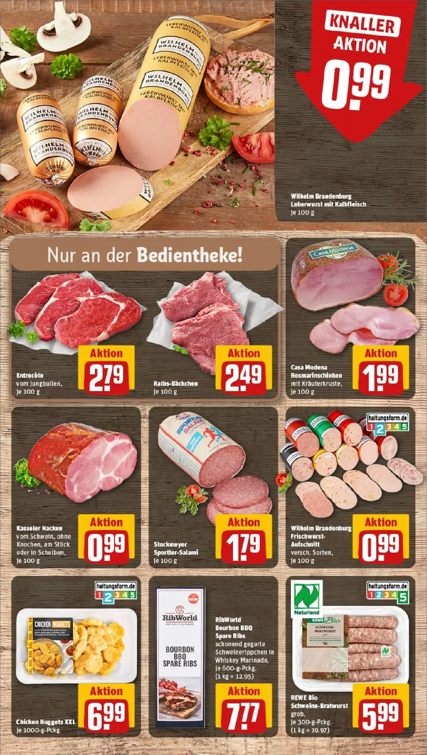 REWE Prospekt ab 02.11.2025 zum Blättern » Angebote | Seite: 8 | Produkte: Spare ribs, Entrecote, Bourbon, Whiskey
