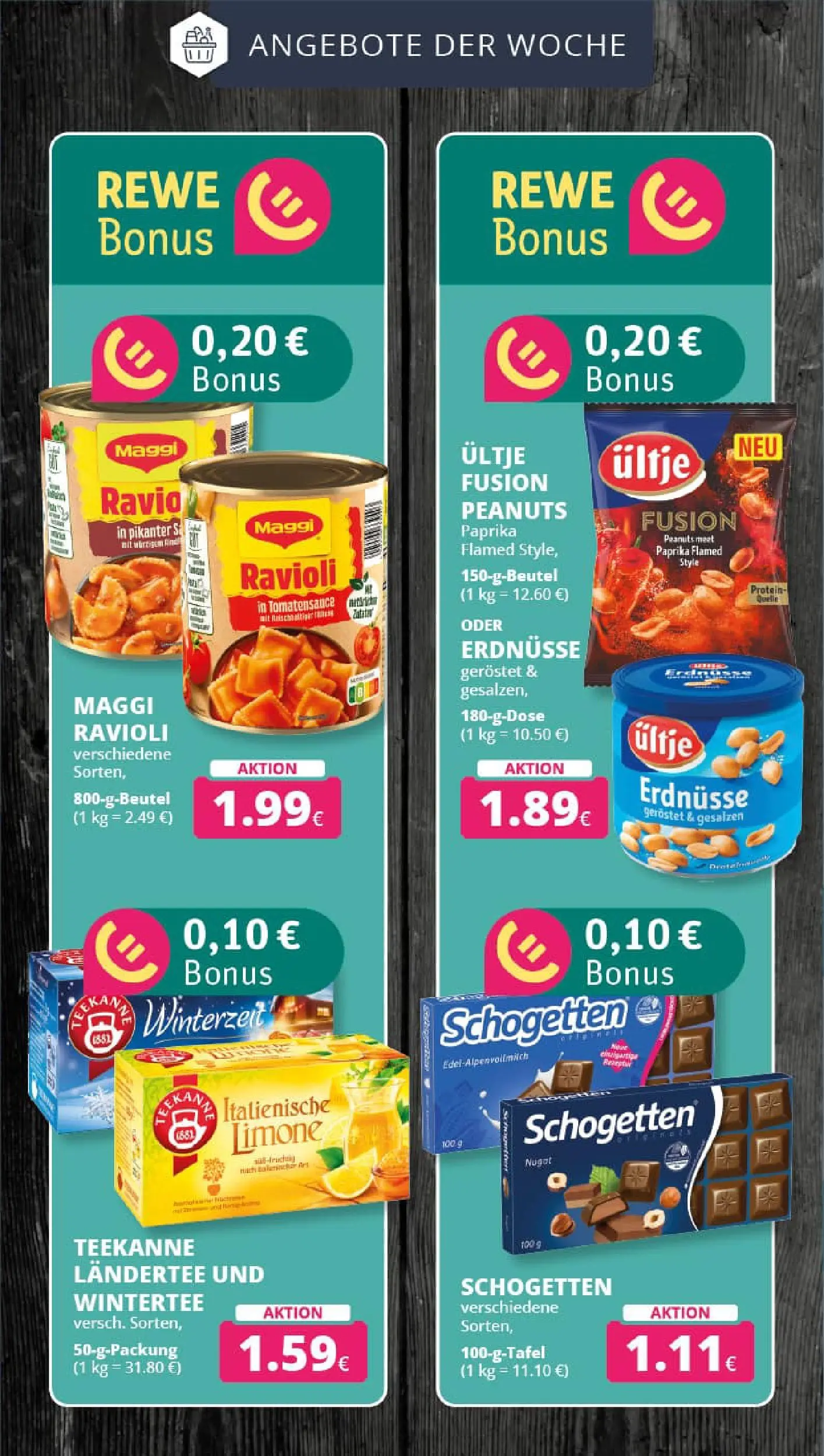 REWE Prospekt ab 03.11.2025 zum Blättern » Angebote | Seite: 6 | Produkte: Maggi, Paprika, Teekanne, Schogetten