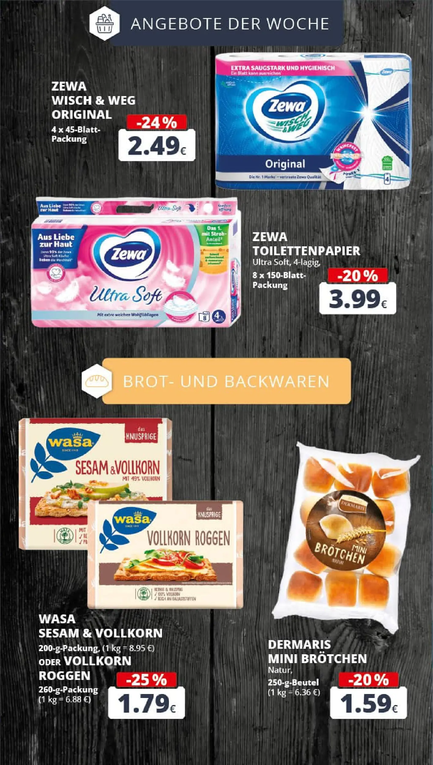 REWE Prospekt ab 03.11.2025 zum Blättern » Angebote | Seite: 8 | Produkte: Zewa, Brot, Toilettenpapier