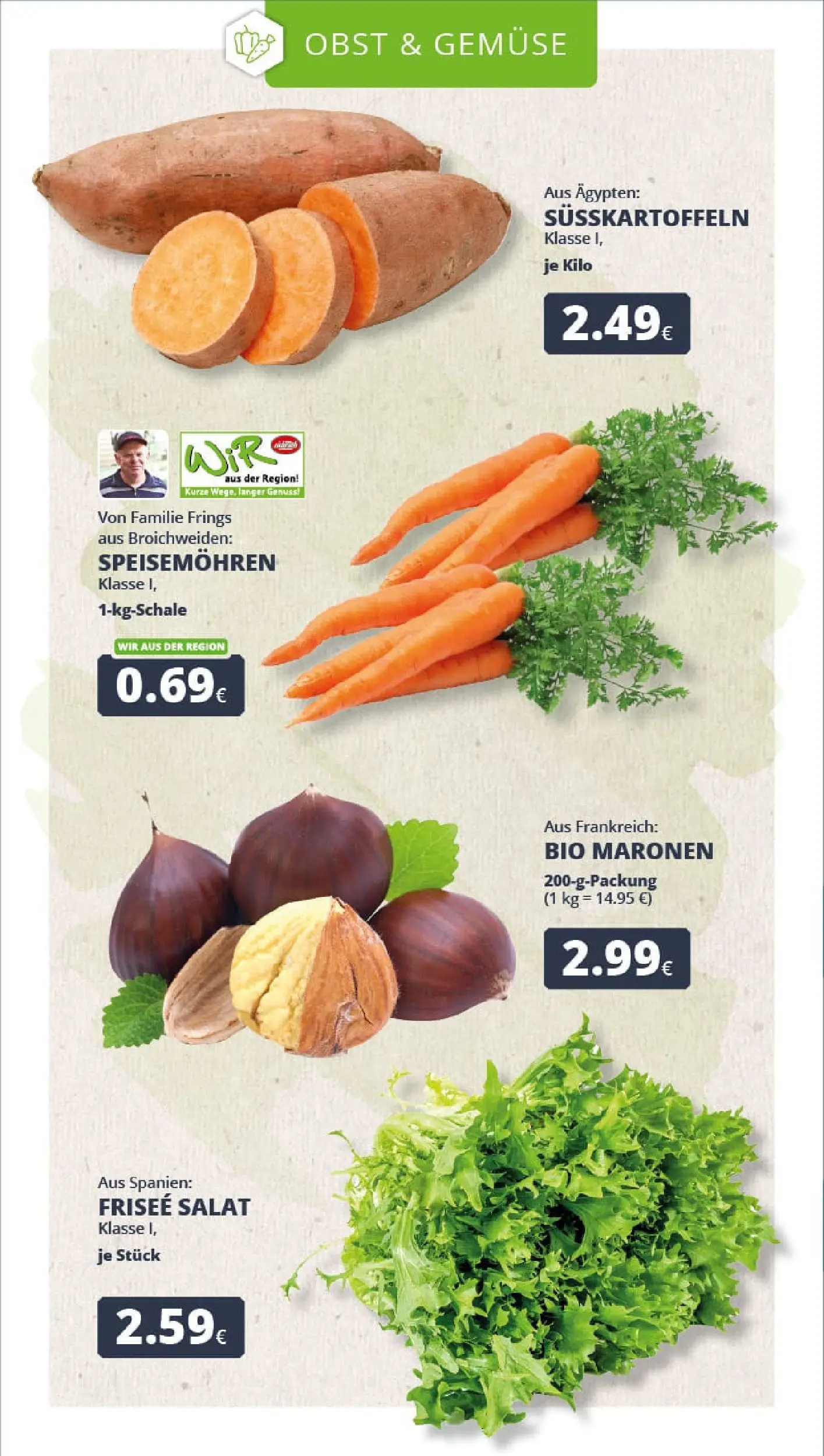 REWE Prospekt ab 03.11.2025 zum Blättern » Angebote | Seite: 9 | Produkte: Gemüse, Obst, Salat