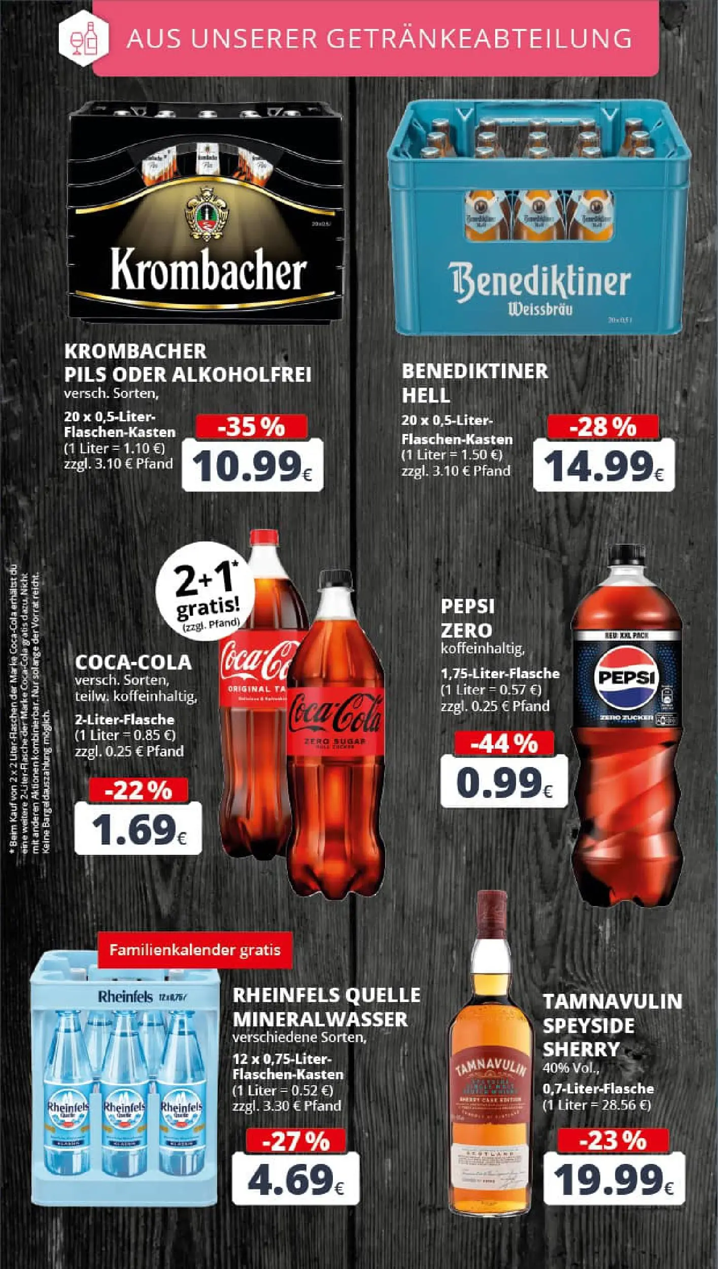 REWE Prospekt ab 03.11.2025 zum Blättern » Angebote | Seite: 19 | Produkte: Whisky, Coca cola, Cola, Benediktiner hell