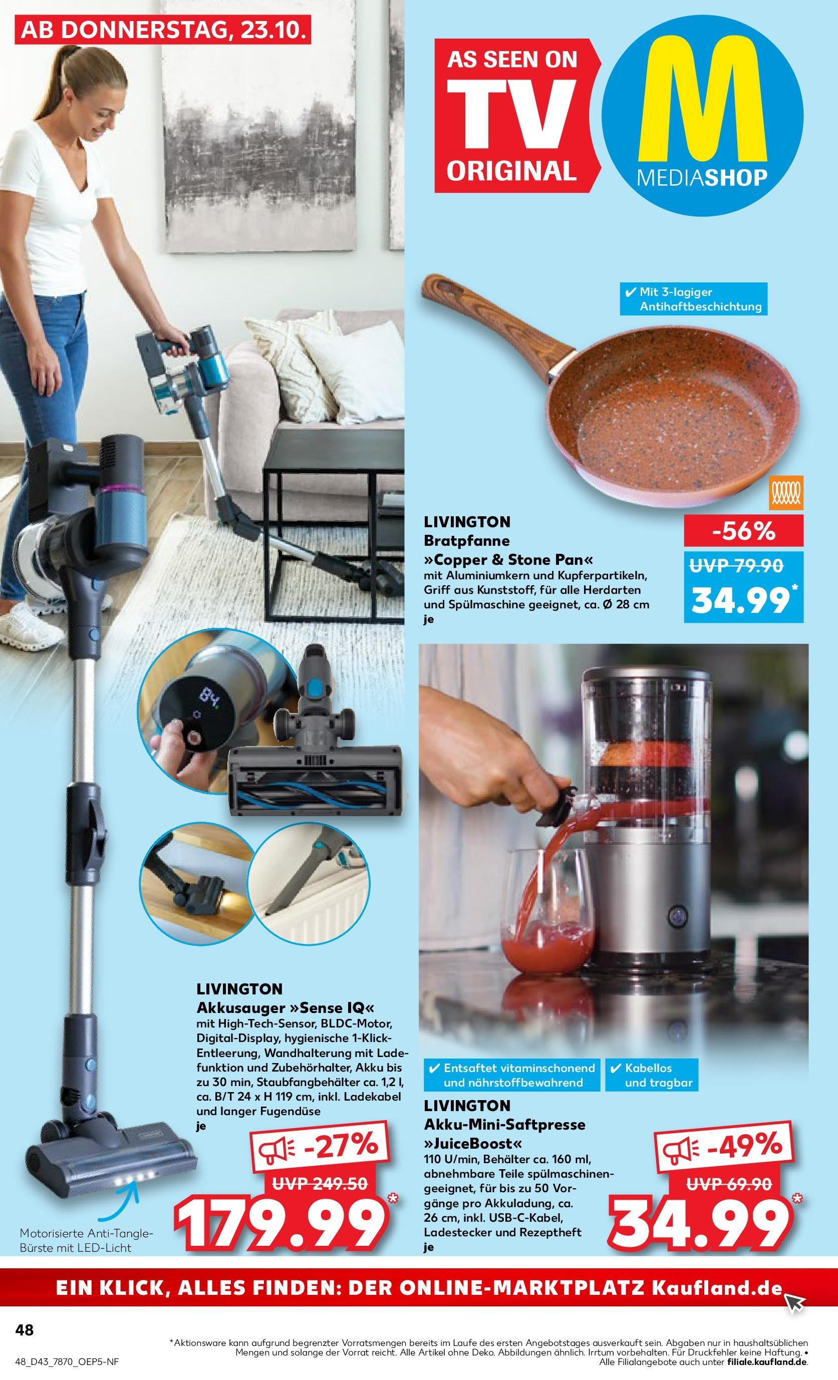 Prospekt Kaufland ab 27.10.2025 » Angebote Online zum Blättern | Seite: 48 | Produkte: Bürste, Ladekabel