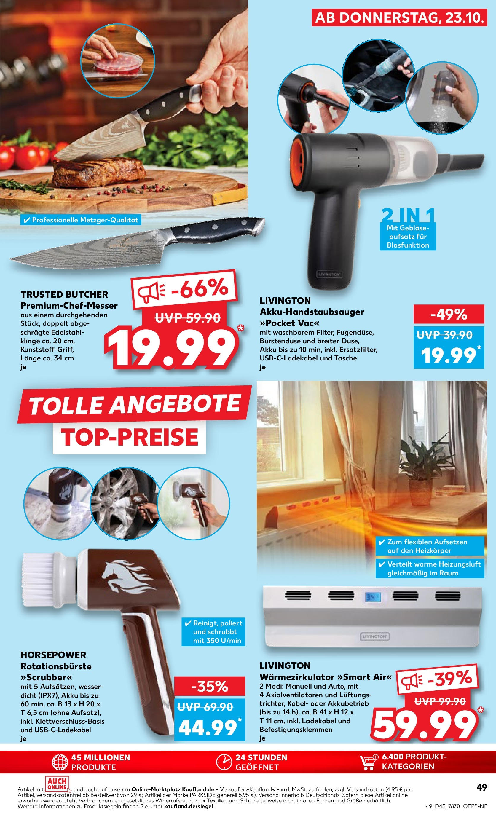 Prospekt Kaufland ab 27.10.2025 » Angebote Online zum Blättern | Seite: 49 | Produkte: Kabel, Tasche, Wasser, Ladekabel