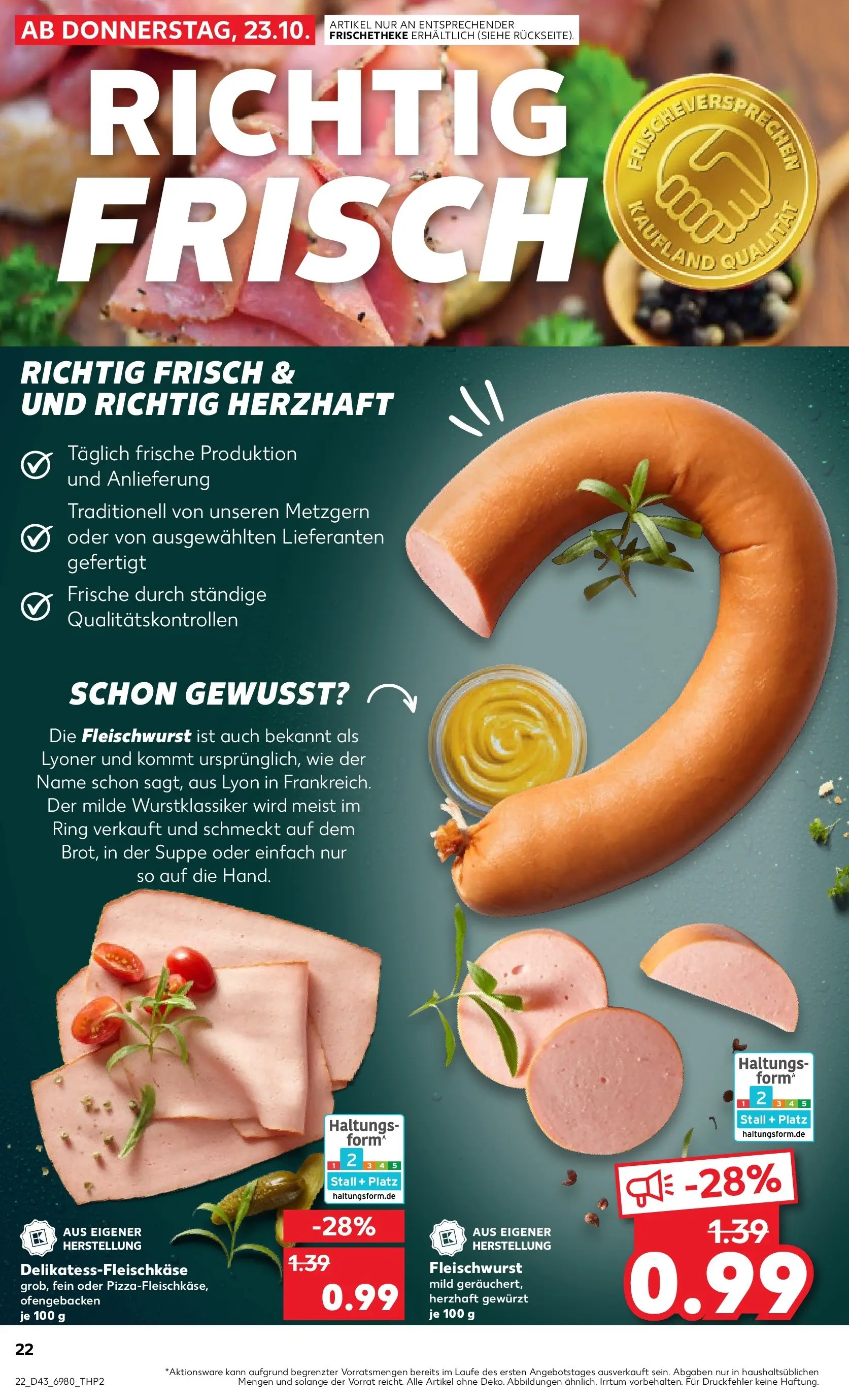 Prospekt Kaufland ab 27.10.2025 » Angebote Online zum Blättern | Seite: 22