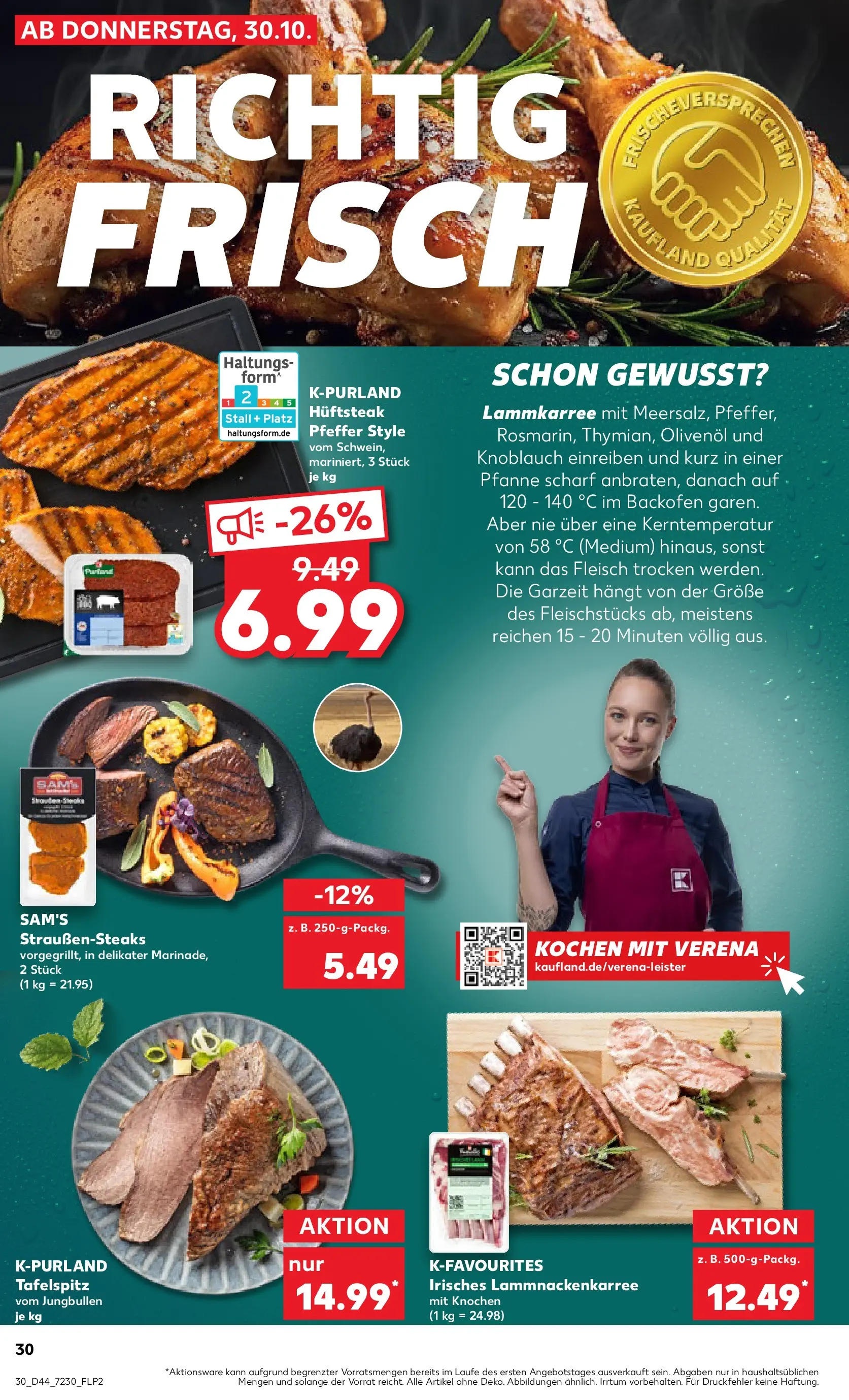 Prospekt Kaufland ab 29.10.2025 » Angebote Online zum Blättern | Seite: 30 | Produkte: Tafelspitz, Olivenol, Backofen, Fleisch