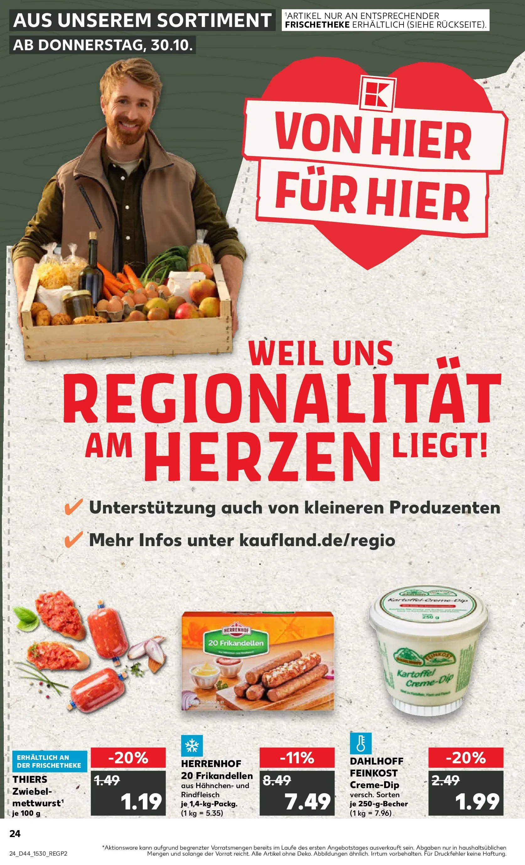 Prospekt Kaufland ab 30.10.2025 » Angebote Online zum Blättern | Seite: 24 | Produkte: Hahnchen, Rindfleisch