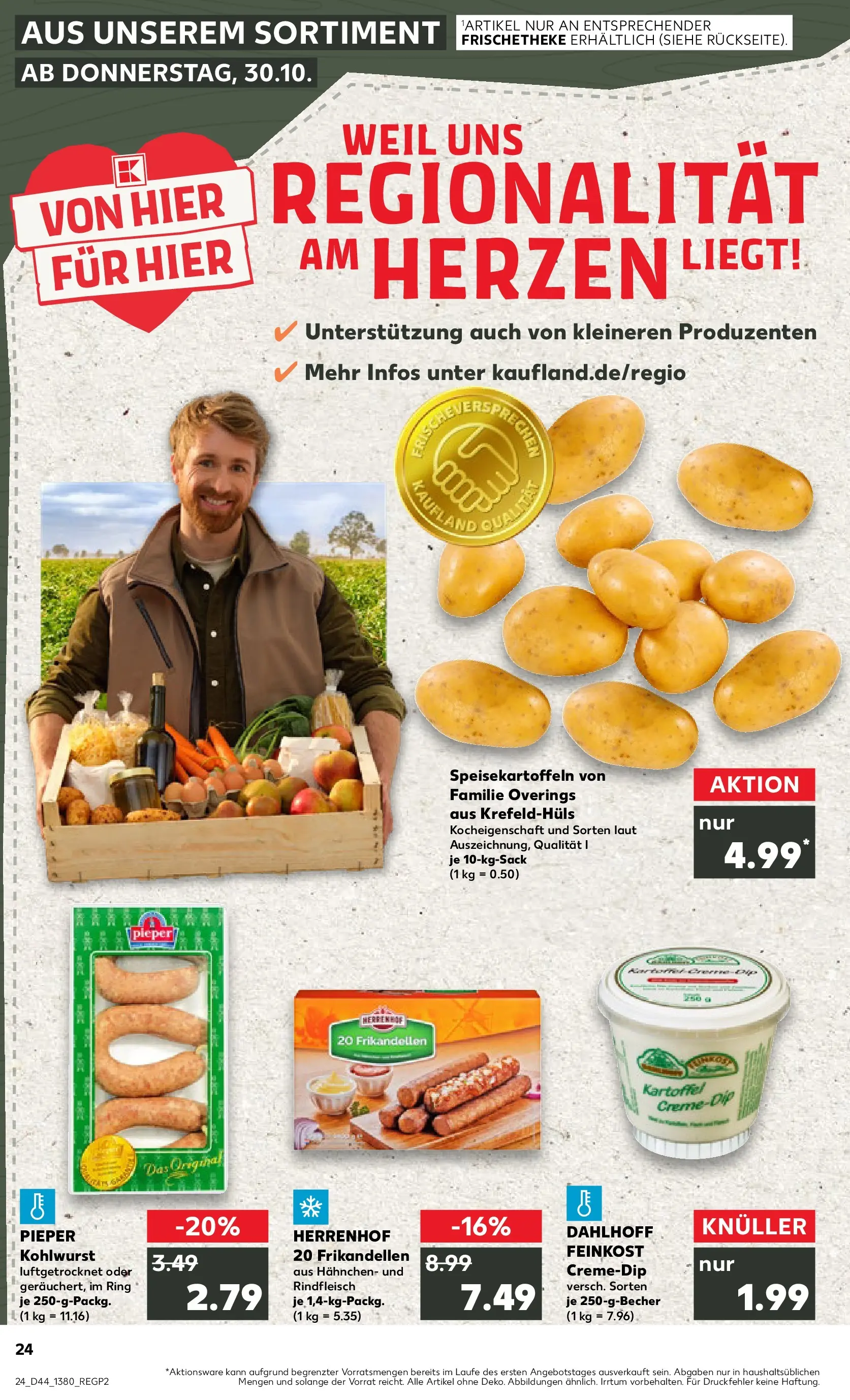 Prospekt Kaufland ab 30.10.2025 » Angebote und Werbung Online | Seite: 24 | Produkte: Hahnchen, Rindfleisch Prospekt Kaufland ab 30.10.2025 » Angebote Online zum Blättern | Seite: 24 | Produkte: Hahnchen, Rindfleisch