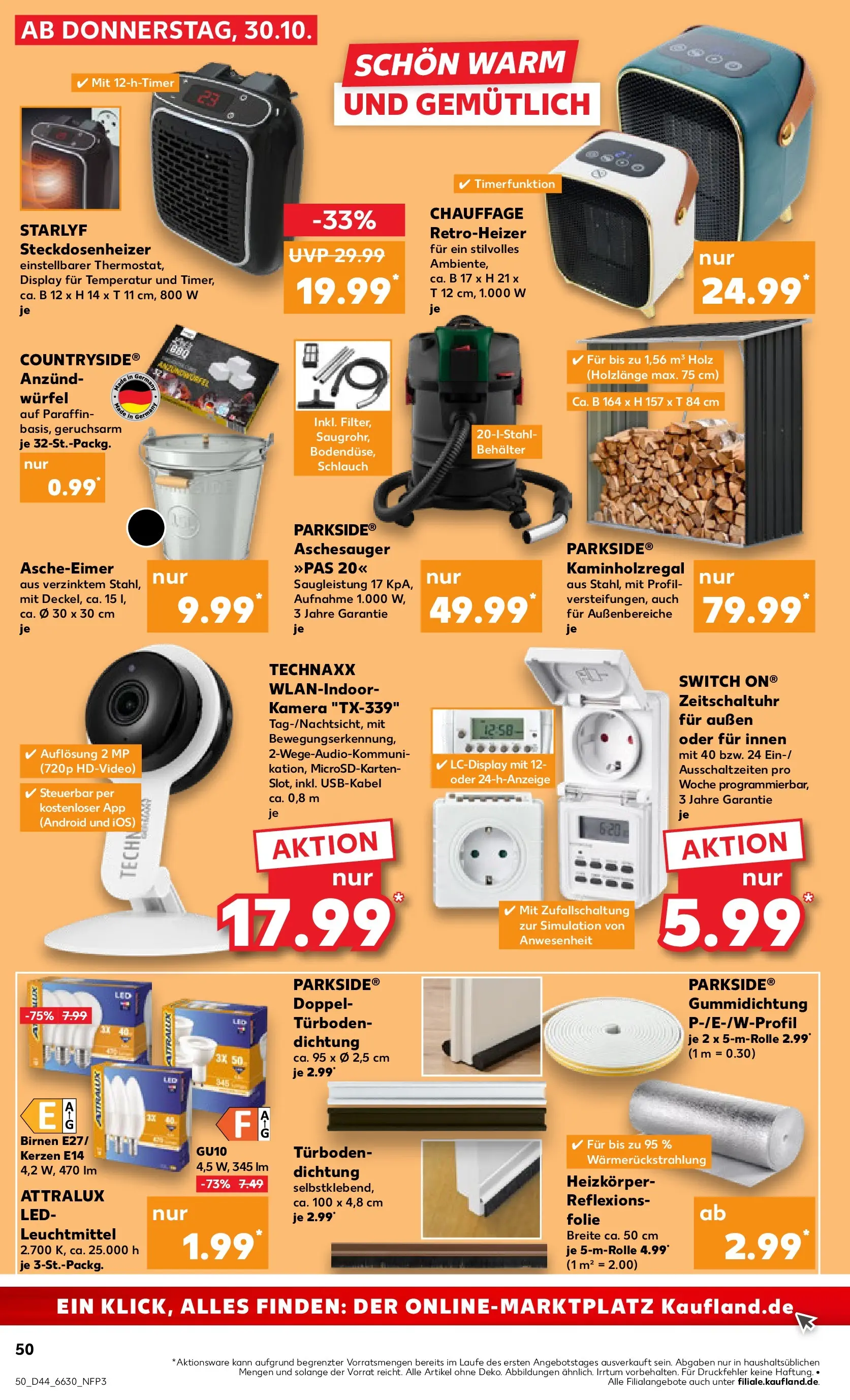 Prospekt Kaufland ab 30.10.2025 » Angebote und Werbung Online | Seite: 50 | Produkte: Kamera, Heizkörper Prospekt Kaufland ab 30.10.2025 » Angebote Online zum Blättern | Seite: 50 | Produkte: Kamera, Heizkörper