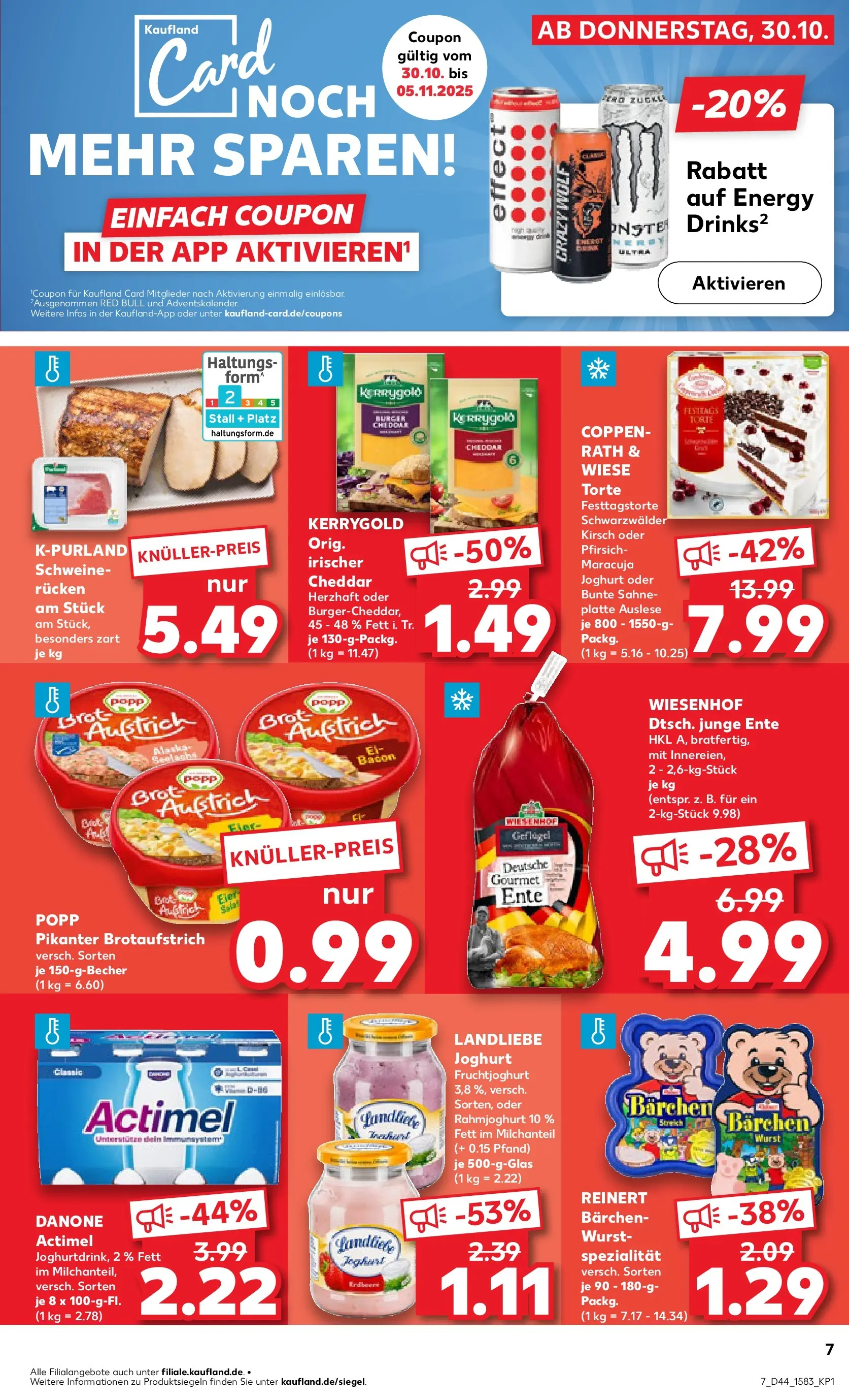 Prospekt Kaufland ab 30.10.2025 » Angebote Online zum Blättern | Seite: 7 | Produkte: Joghurt, Eier, Fruchtjoghurt, Brot