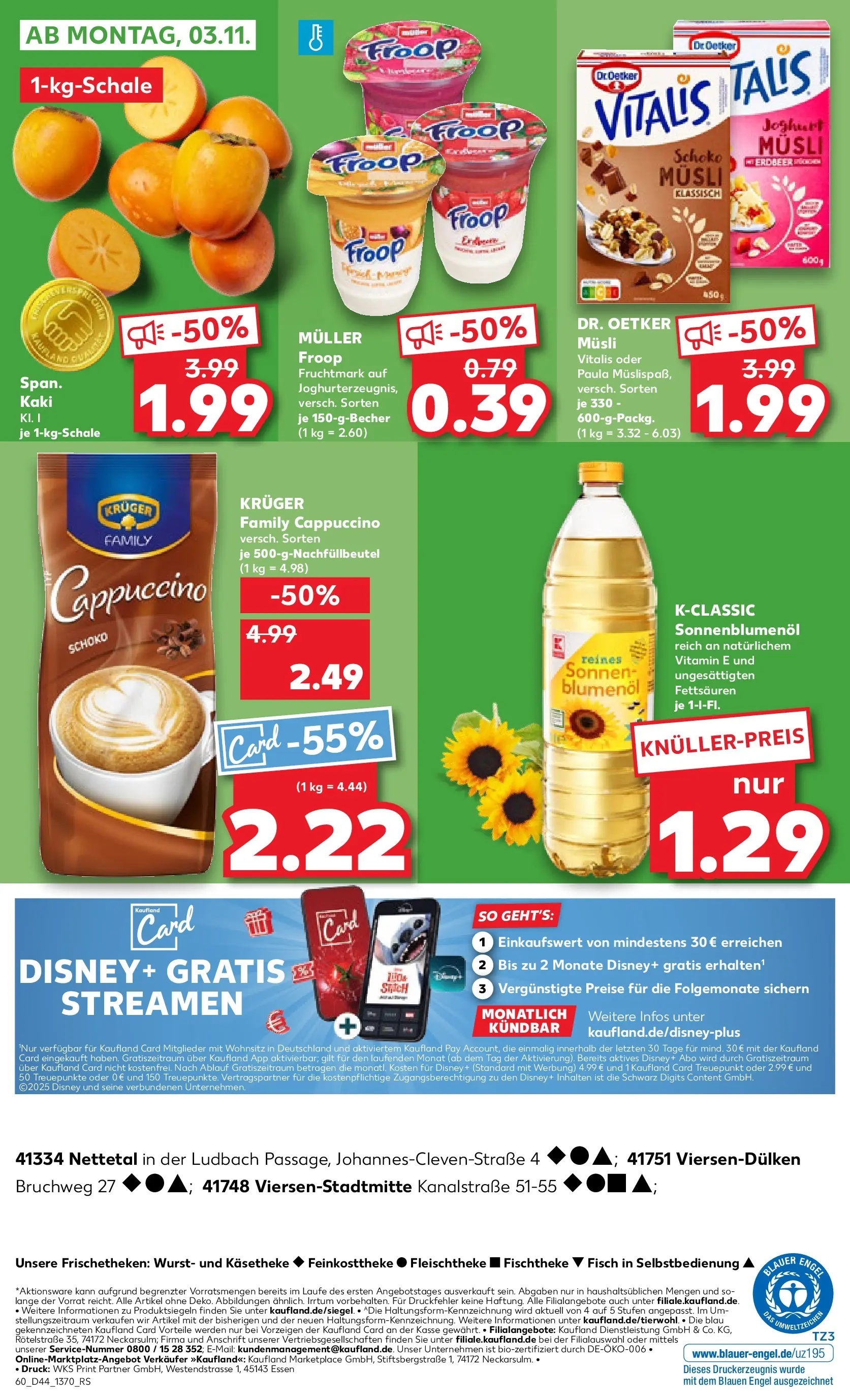 Prospekt Kaufland ab 30.10.2025 » Angebote und Werbung Online | Seite: 60 | Produkte: Musli, Froop, Joghurt, Kaki Prospekt Kaufland ab 30.10.2025 » Angebote Online zum Blättern | Seite: 60 | Produkte: Musli, Froop, Joghurt, Kaki