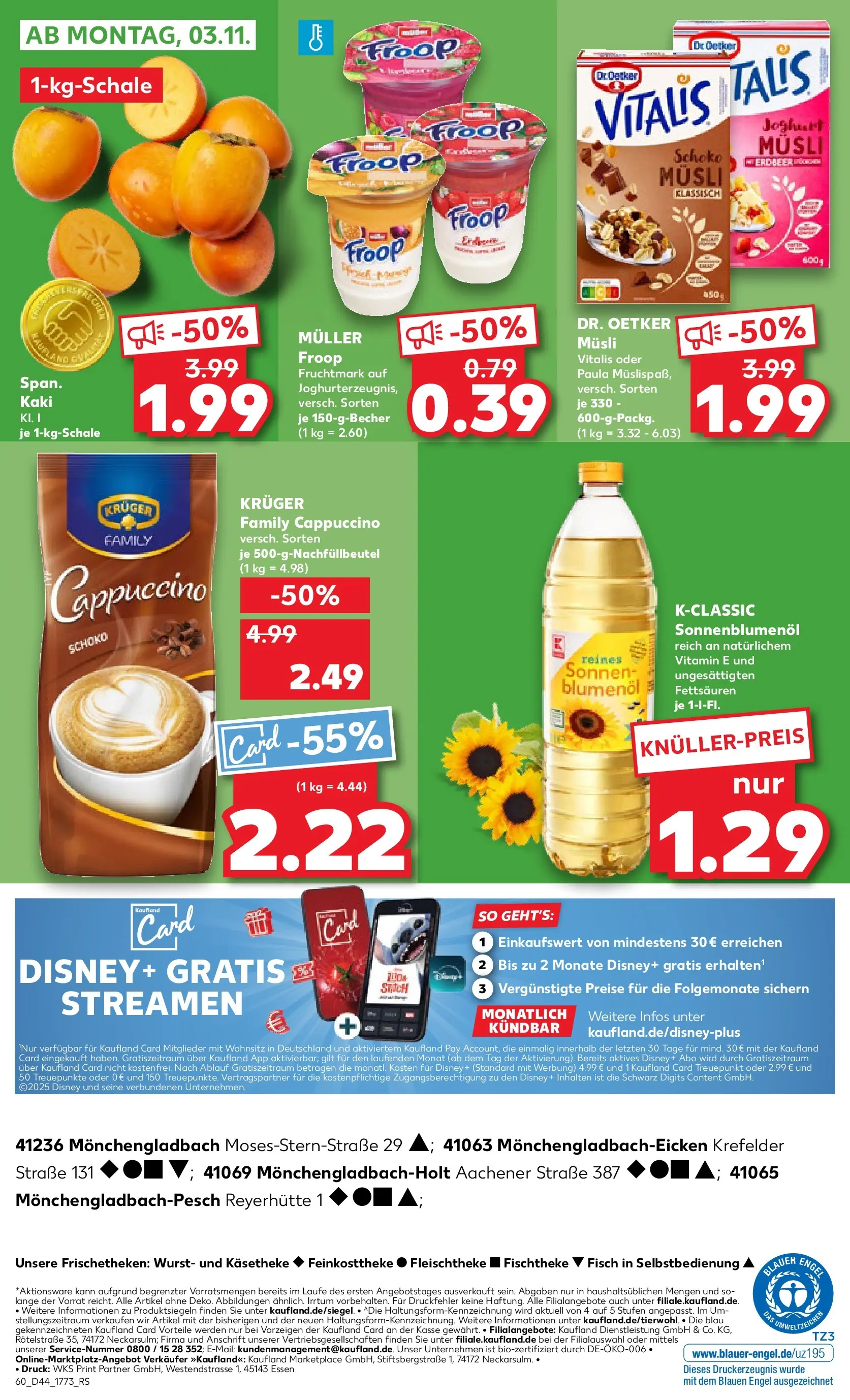 Prospekt Kaufland ab 30.10.2025 » Angebote und Werbung Online | Seite: 60 | Produkte: Musli, Joghurt, Wurst, Kaki Prospekt Kaufland ab 30.10.2025 » Angebote Online zum Blättern | Seite: 60 | Produkte: Musli, Joghurt, Wurst, Kaki