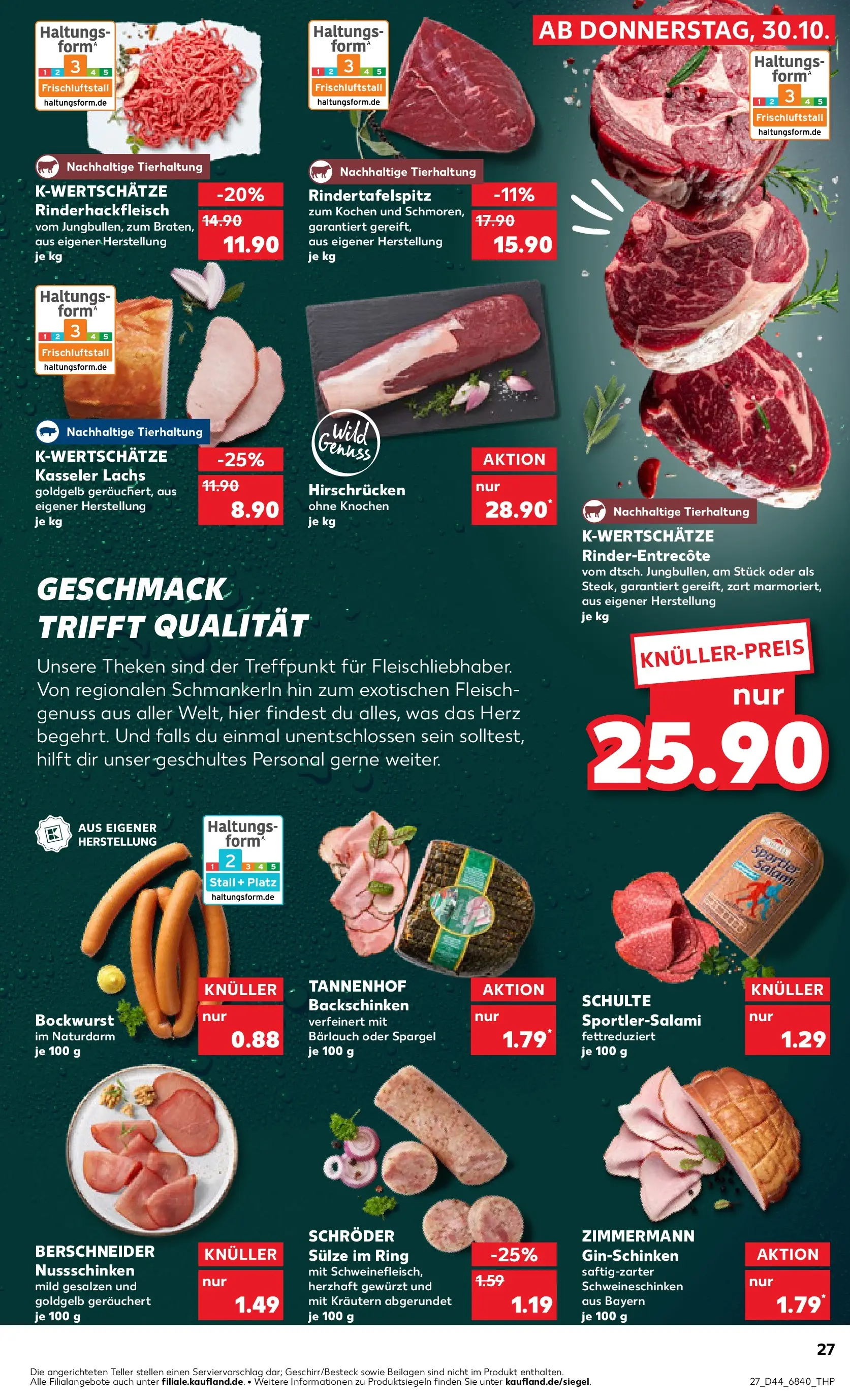 Prospekt Kaufland ab 29.10.2025 » Angebote und Werbung Online | Seite: 27 Prospekt Kaufland ab 29.10.2025 » Angebote Online zum Blättern | Seite: 27
