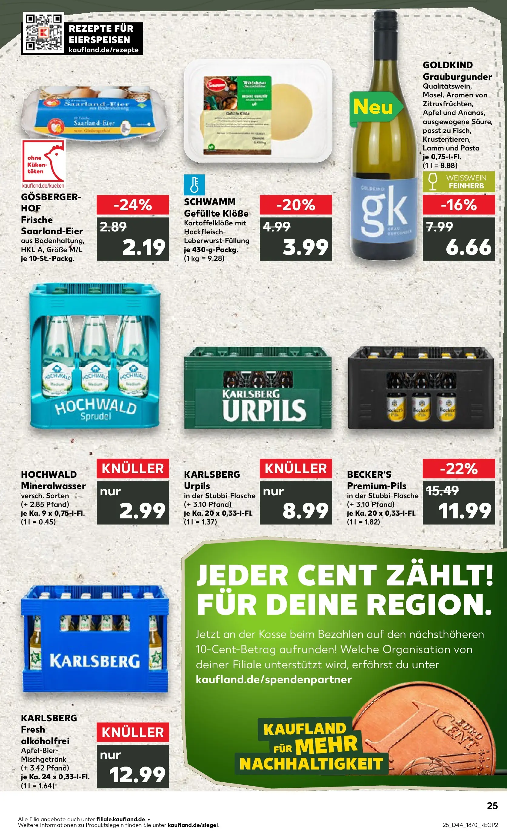Prospekt Kaufland ab 30.10.2025 » Angebote und Werbung Online | Seite: 25 | Produkte: Äpfel, Mineralwasser, Pasta, Hackfleisch Prospekt Kaufland ab 30.10.2025 » Angebote Online zum Blättern | Seite: 25 | Produkte: Äpfel, Mineralwasser, Pasta, Hackfleisch