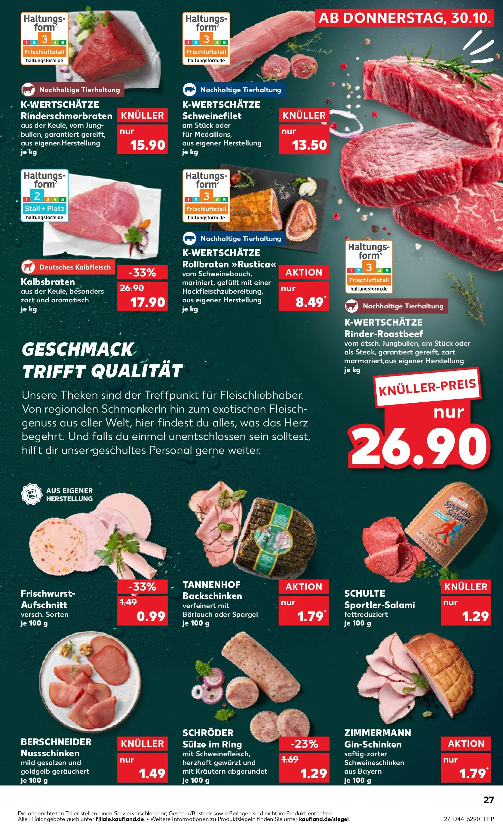 Prospekt Kaufland ab 29.10.2025 » Angebote und Werbung Online | Seite: 27 Prospekt Kaufland ab 29.10.2025 » Angebote Online zum Blättern | Seite: 27