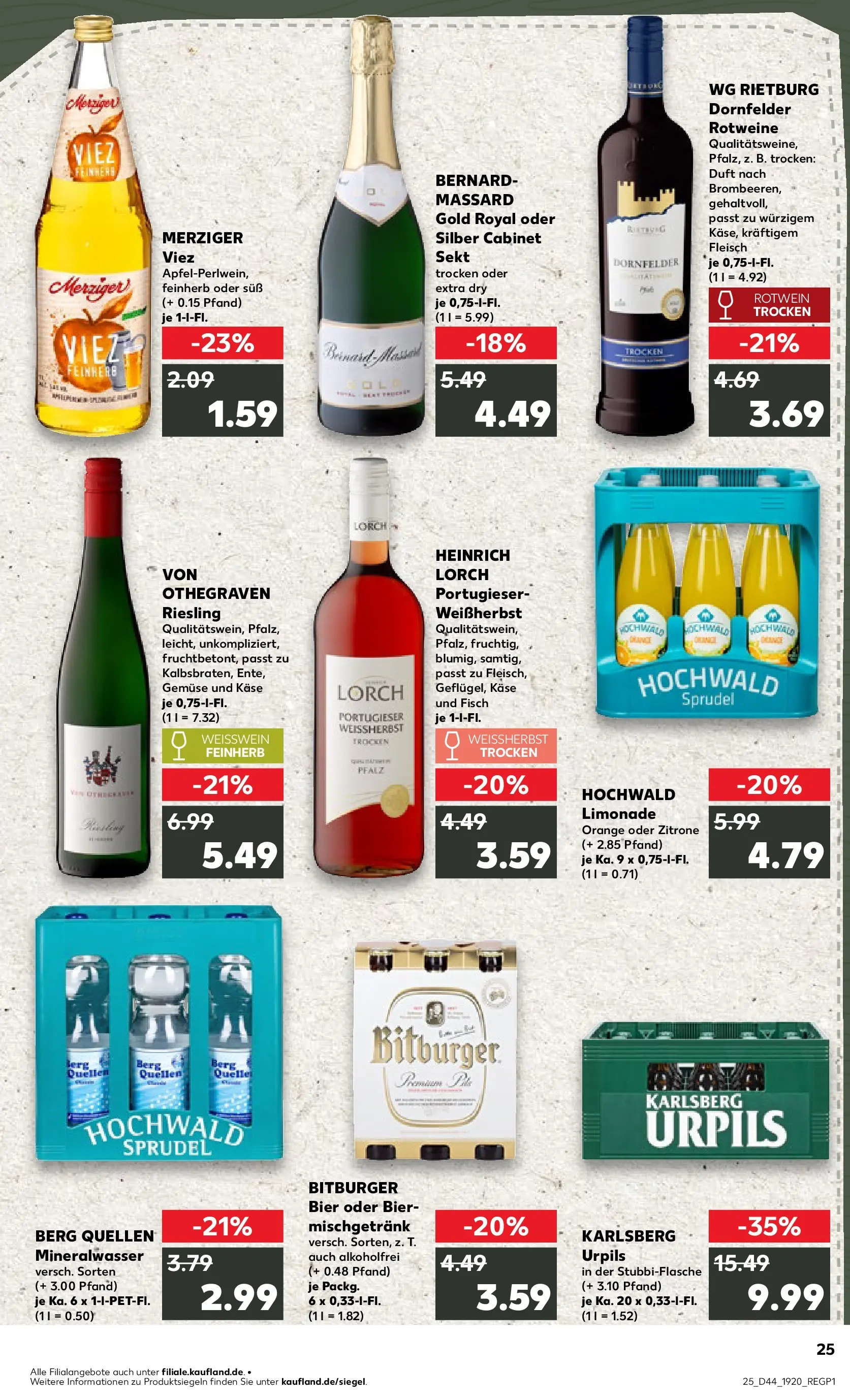 Prospekt Kaufland ab 30.10.2025 » Angebote und Werbung Online | Seite: 25 | Produkte: Käse, Sekt, Limonade, Gemüse Prospekt Kaufland ab 30.10.2025 » Angebote Online zum Blättern | Seite: 25 | Produkte: Käse, Sekt, Limonade, Gemüse