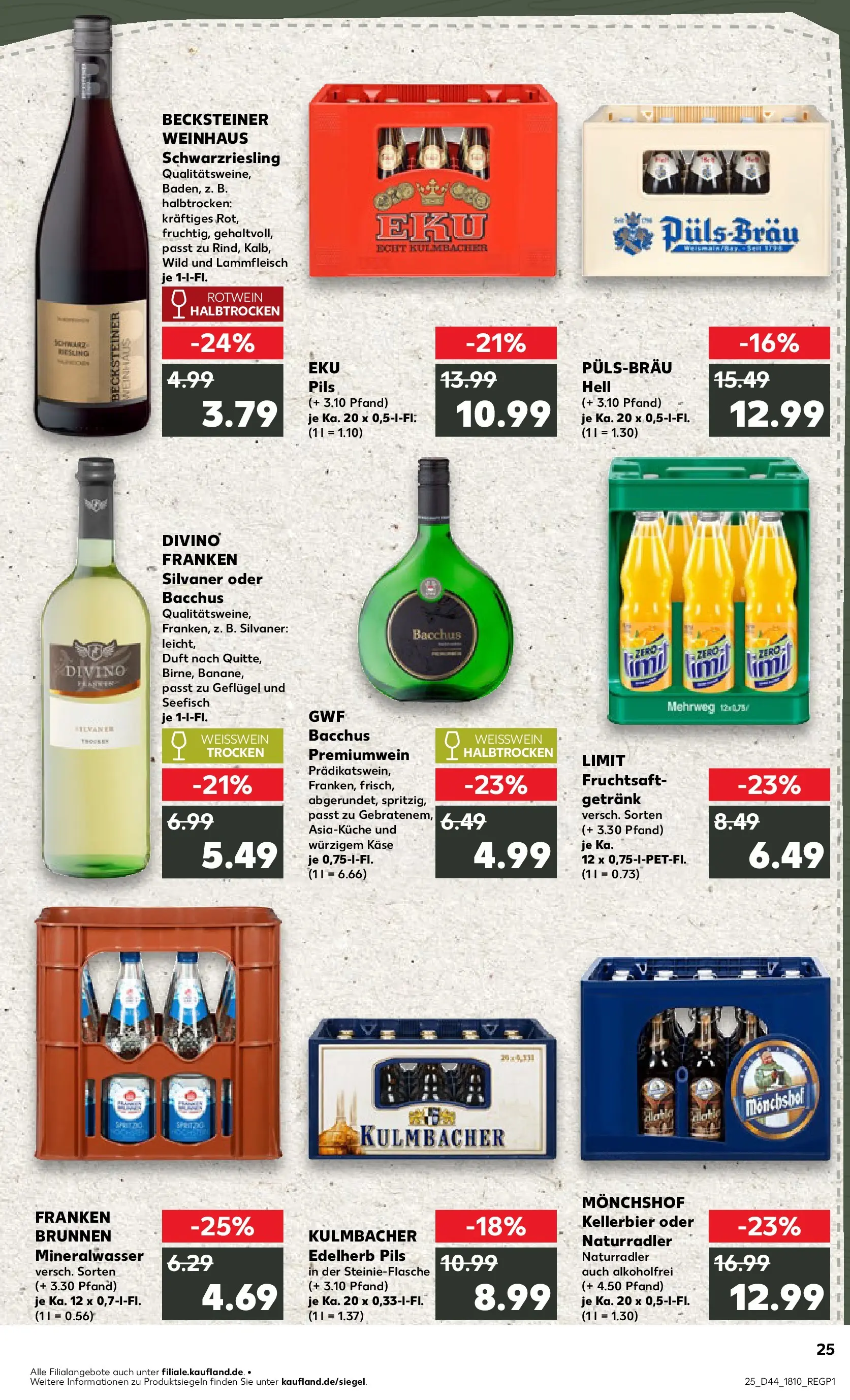 Prospekt Kaufland ab 30.10.2025 » Angebote und Werbung Online | Seite: 25 | Produkte: Käse, Rotwein halbtrocken, Weißwein trocken, Fruchtsaft Prospekt Kaufland ab 30.10.2025 » Angebote Online zum Blättern | Seite: 25 | Produkte: Käse, Rotwein halbtrocken, Weißwein trocken, Fruchtsaft