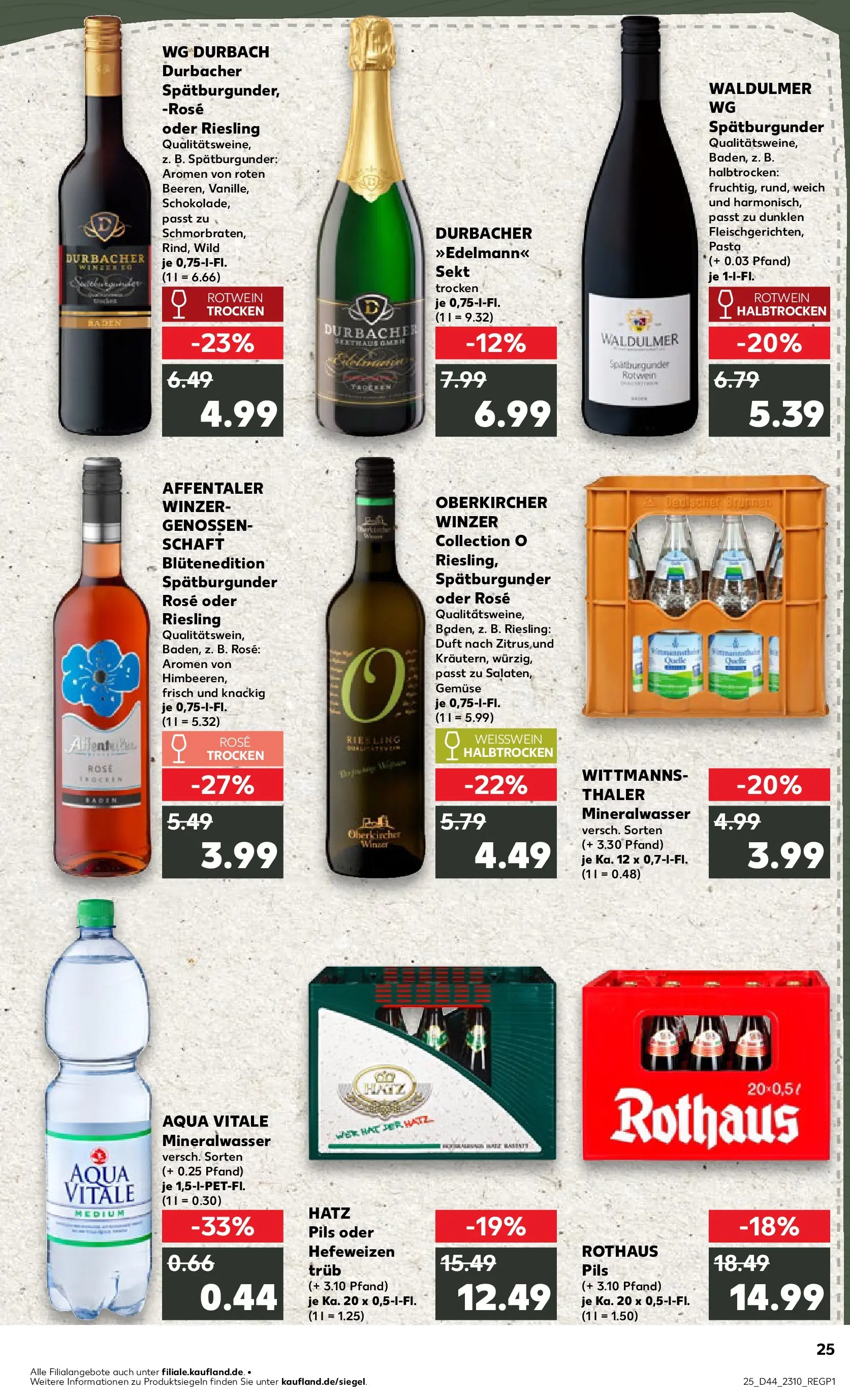 Prospekt Kaufland ab 30.10.2025 » Angebote und Werbung Online | Seite: 25 | Produkte: Weißwein, Rotwein halbtrocken, Duft, Gemüse Prospekt Kaufland ab 30.10.2025 » Angebote Online zum Blättern | Seite: 25 | Produkte: Weißwein, Rotwein halbtrocken, Duft, Gemüse
