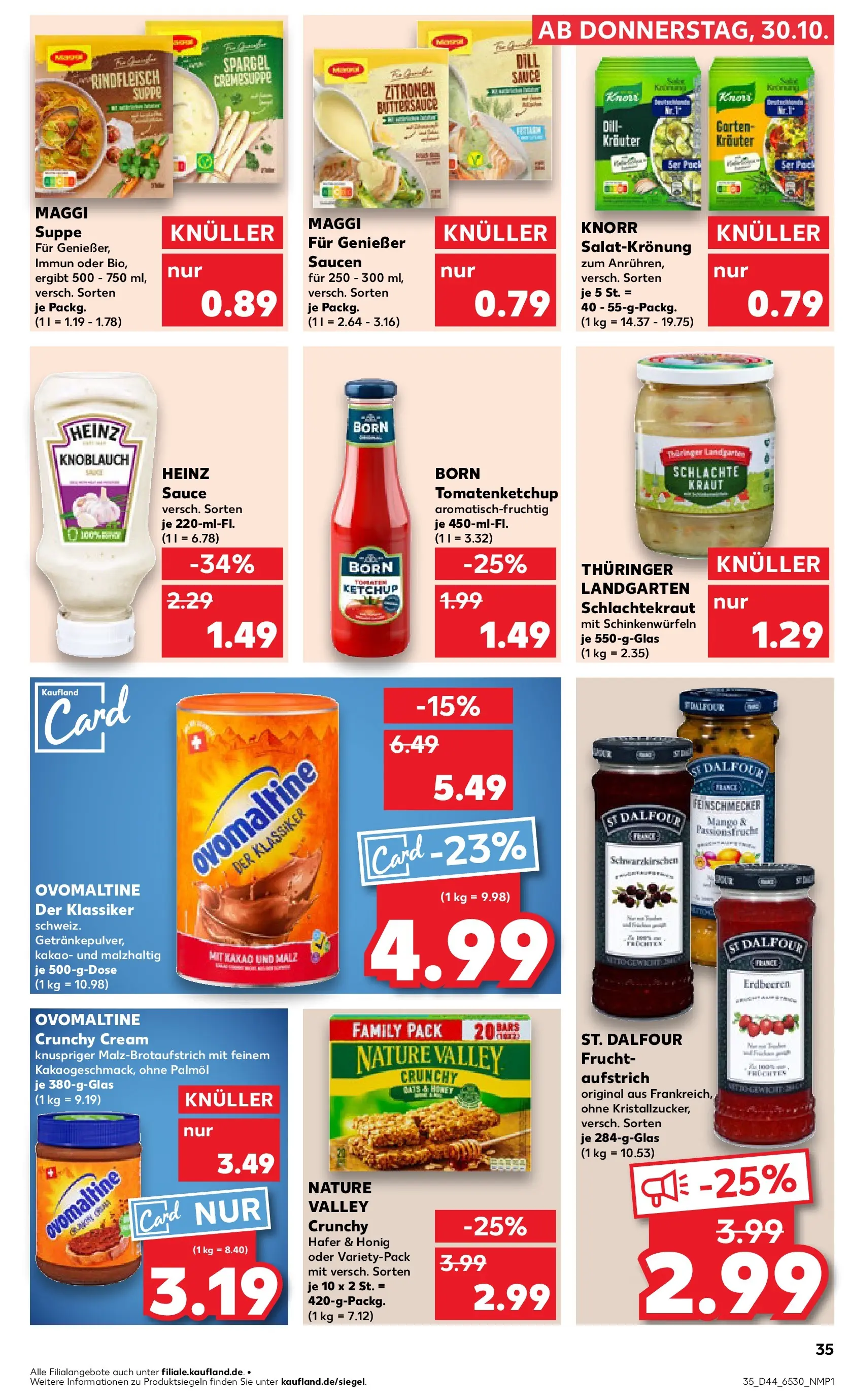 Prospekt Kaufland ab 30.10.2025 » Angebote und Werbung Online | Seite: 35 | Produkte: Maggi, Spargel, Mango, Maggi suppe Prospekt Kaufland ab 30.10.2025 » Angebote Online zum Blättern | Seite: 35 | Produkte: Maggi, Spargel, Mango, Maggi suppe