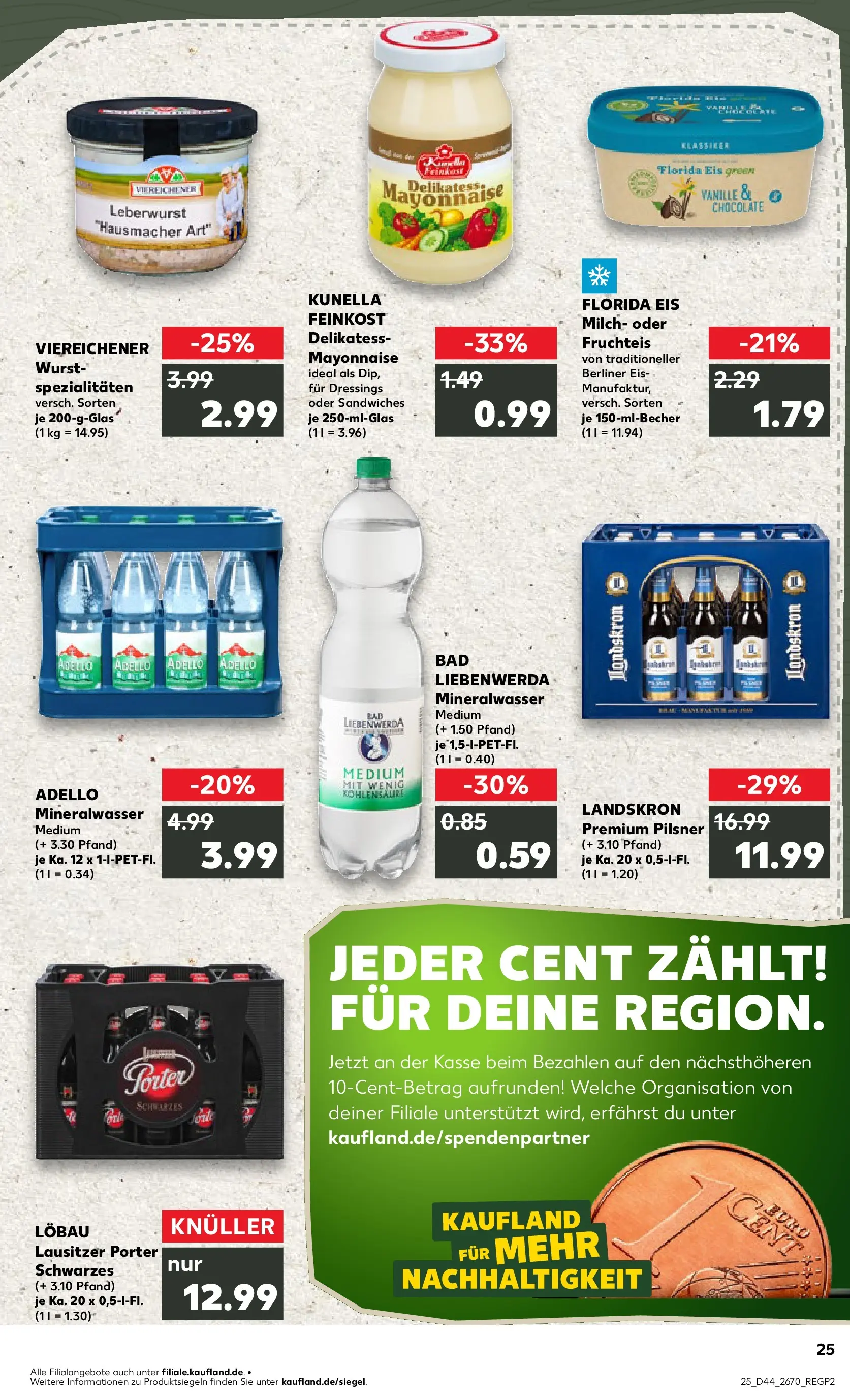 Prospekt Kaufland ab 30.10.2025 » Angebote und Werbung Online | Seite: 25 | Produkte: Berliner, Milch, Bad, Mayonnaise Prospekt Kaufland ab 30.10.2025 » Angebote Online zum Blättern | Seite: 25 | Produkte: Berliner, Milch, Bad, Mayonnaise