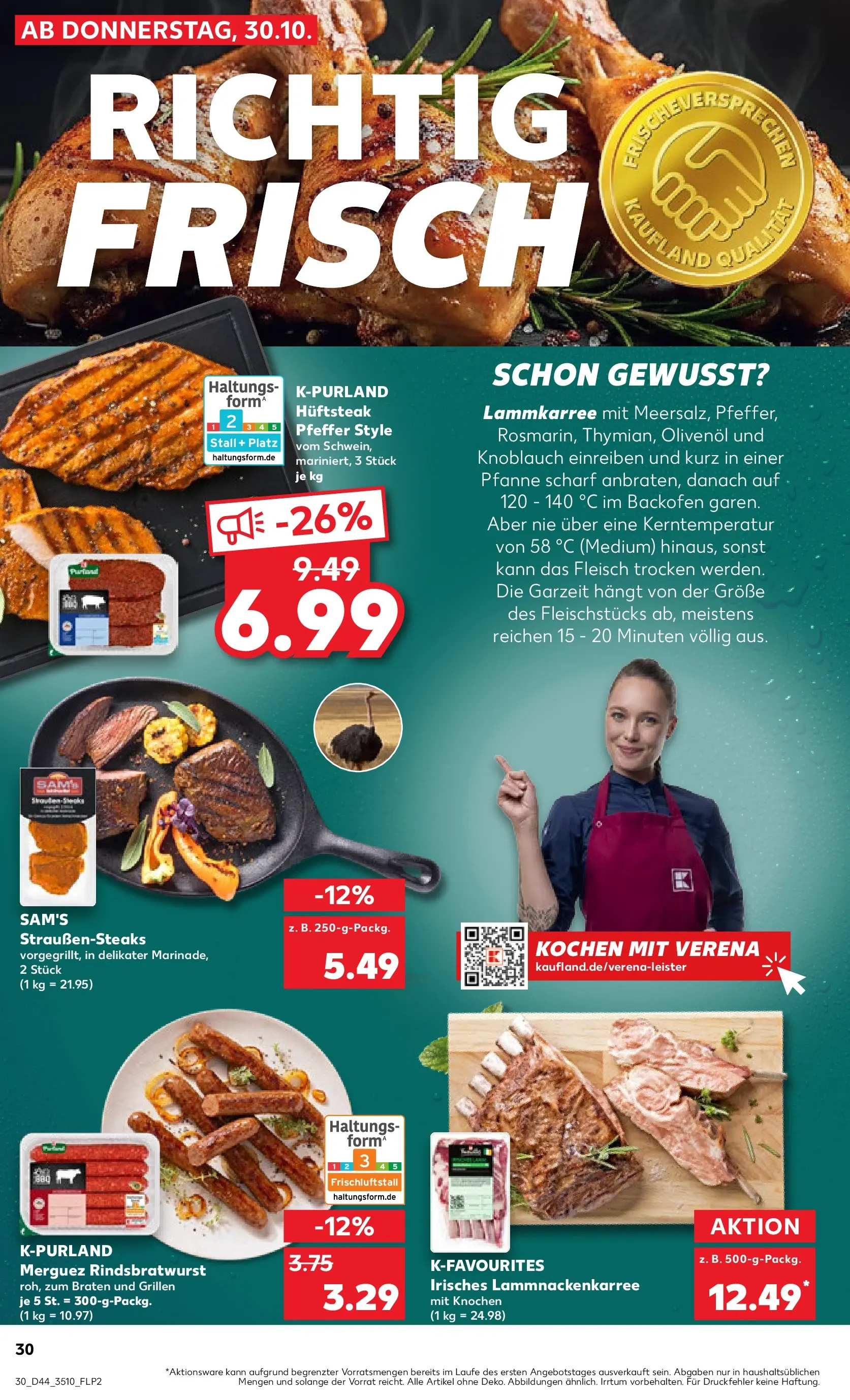 Prospekt Kaufland ab 29.10.2025 » Angebote und Werbung Online | Seite: 30 Prospekt Kaufland ab 29.10.2025 » Angebote Online zum Blättern | Seite: 30