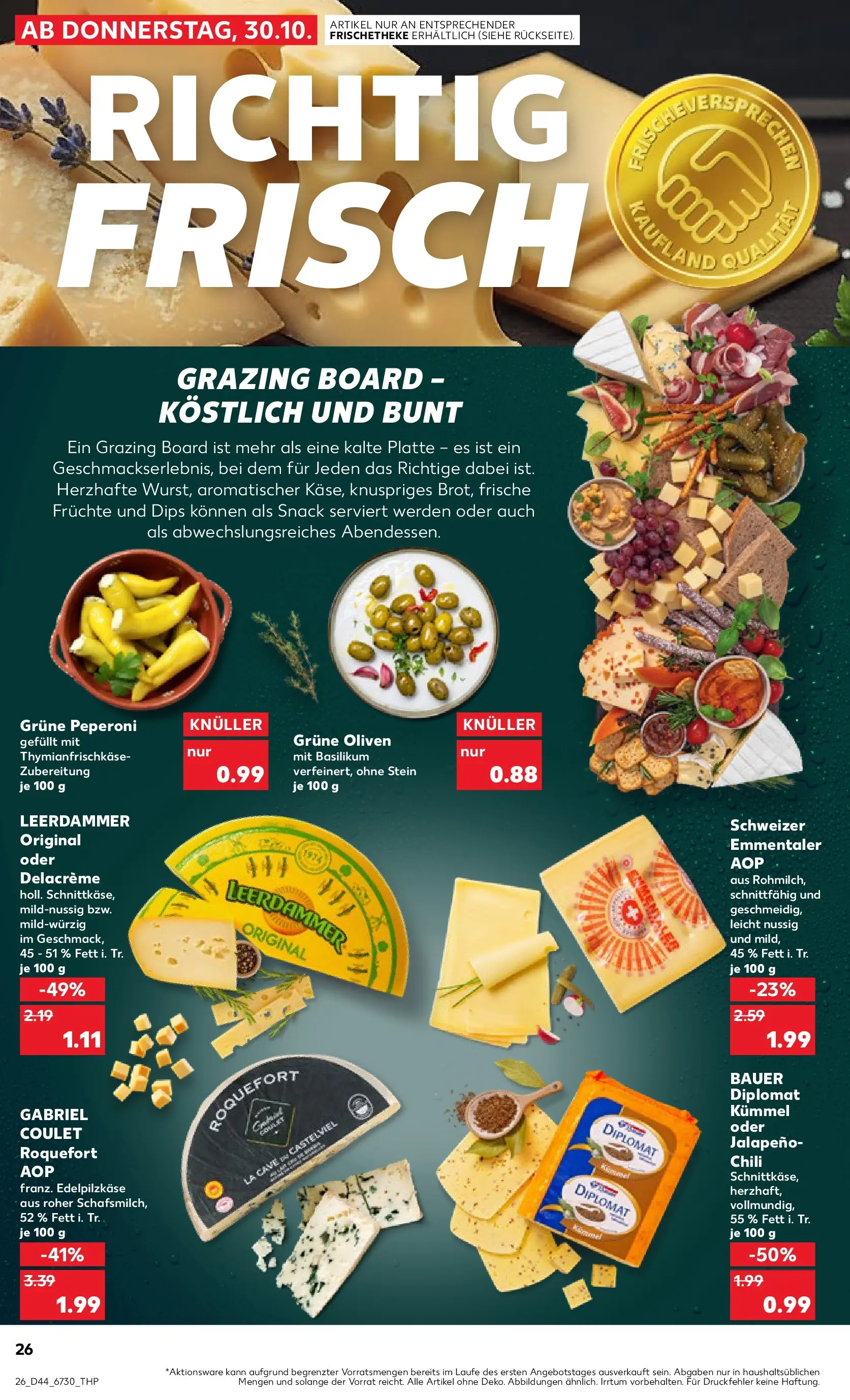 Prospekt Kaufland ab 29.10.2025 » Angebote und Werbung Online | Seite: 26 | Produkte: Leerdammer, Chili Prospekt Kaufland ab 29.10.2025 » Angebote Online zum Blättern | Seite: 26 | Produkte: Leerdammer, Chili