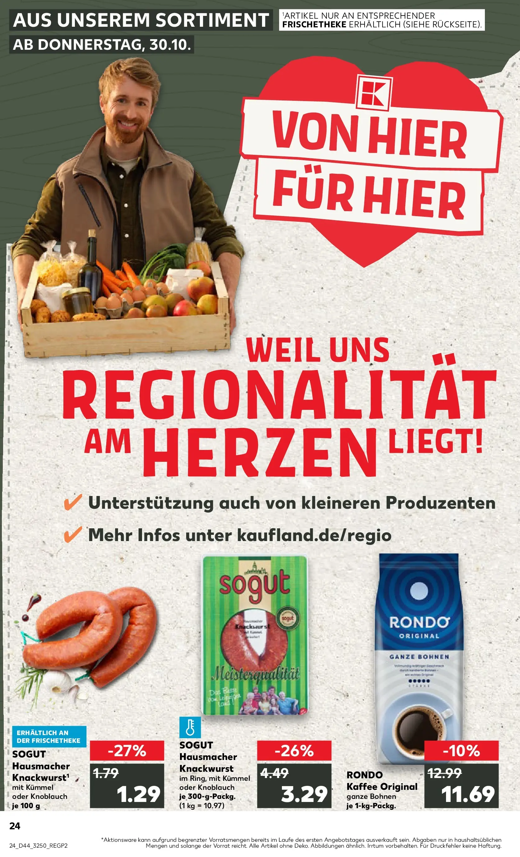 Prospekt Kaufland ab 30.10.2025 » Angebote und Werbung Online | Seite: 24 | Produkte: Kaffee, Knoblauch Prospekt Kaufland ab 30.10.2025 » Angebote Online zum Blättern | Seite: 24 | Produkte: Kaffee, Knoblauch