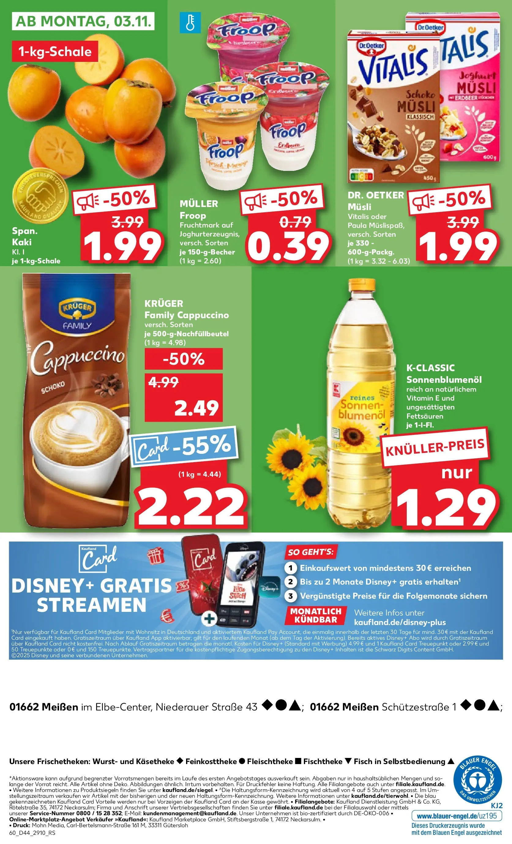 Prospekt Kaufland ab 30.10.2025 » Angebote und Werbung Online | Seite: 60 | Produkte: Musli, Joghurt, Wurst, Kaki Prospekt Kaufland ab 30.10.2025 » Angebote Online zum Blättern | Seite: 60 | Produkte: Musli, Joghurt, Wurst, Kaki