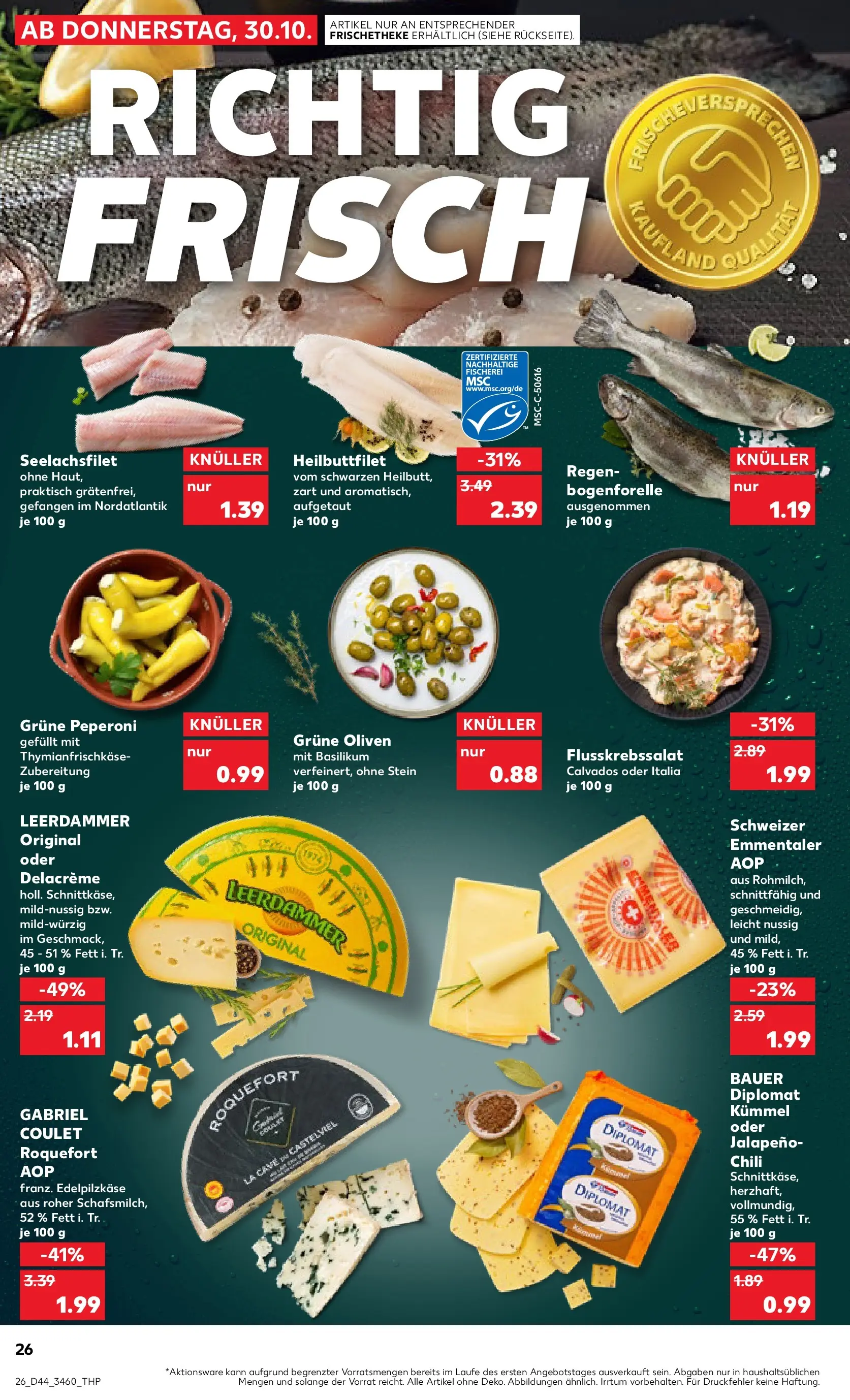 Prospekt Kaufland ab 30.10.2025 » Angebote und Werbung Online | Seite: 26 | Produkte: Leerdammer, Chili Prospekt Kaufland ab 30.10.2025 » Angebote Online zum Blättern | Seite: 26 | Produkte: Leerdammer, Chili