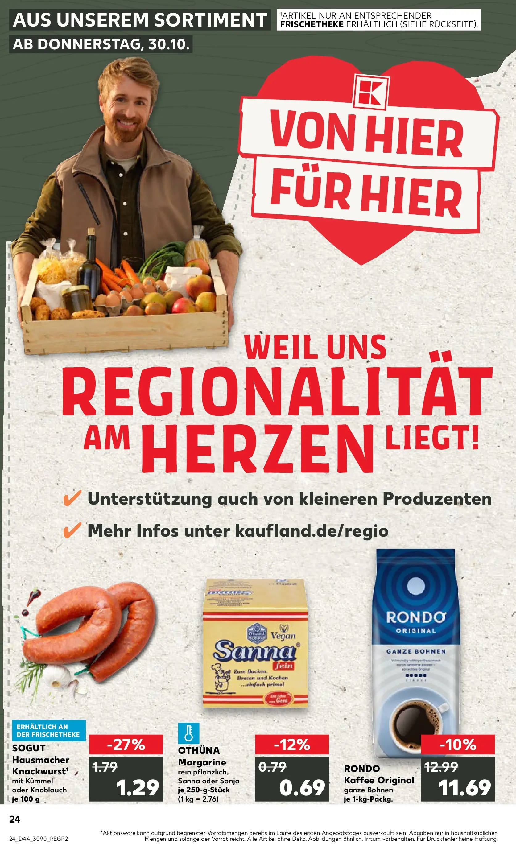 Prospekt Kaufland ab 29.10.2025 » Angebote und Werbung Online | Seite: 24 Prospekt Kaufland ab 29.10.2025 » Angebote Online zum Blättern | Seite: 24