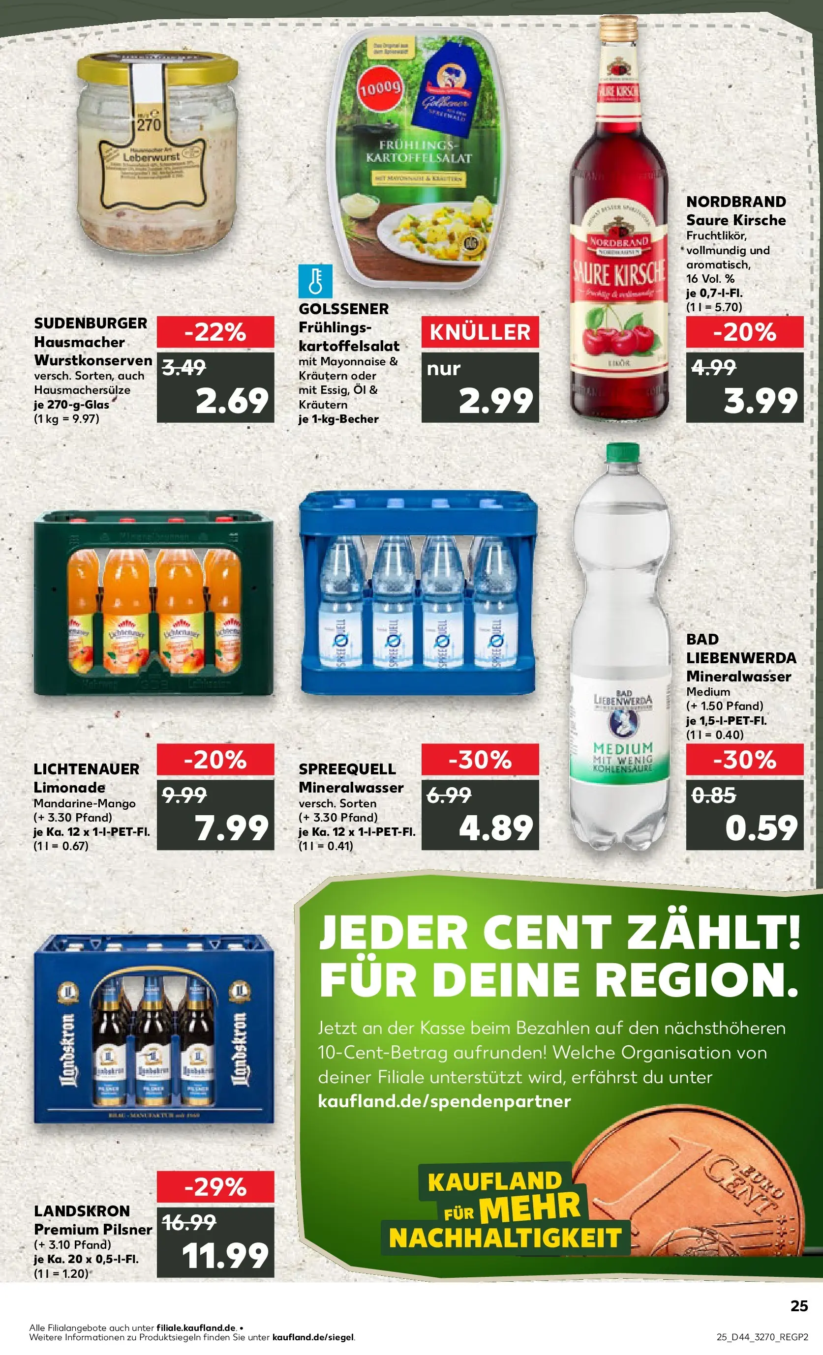Prospekt Kaufland ab 30.10.2025 » Angebote Online zum Blättern | Seite: 25 | Produkte: Öl, Bad, Mineralwasser, Mayonnaise