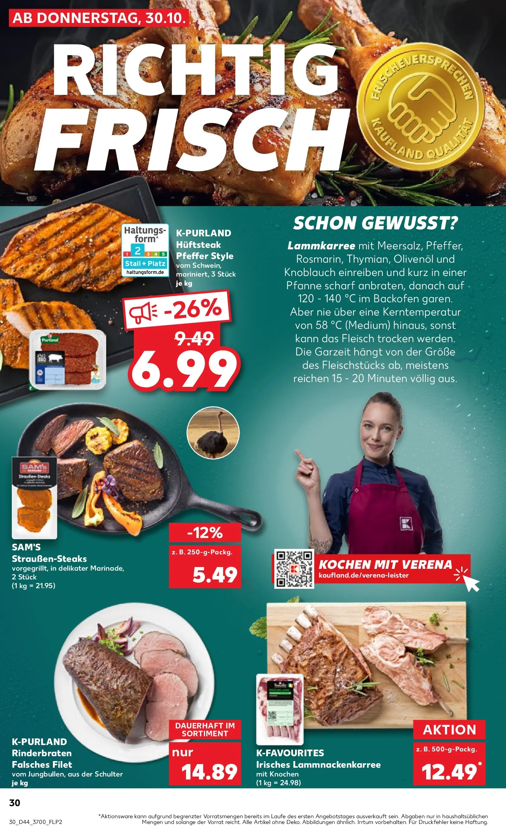 Prospekt Kaufland ab 30.10.2025 » Angebote und Werbung Online | Seite: 30 | Produkte: Olivenol, Pfeffer, Knoblauch, Steak Prospekt Kaufland ab 30.10.2025 » Angebote Online zum Blättern | Seite: 30 | Produkte: Olivenol, Pfeffer, Knoblauch, Steak