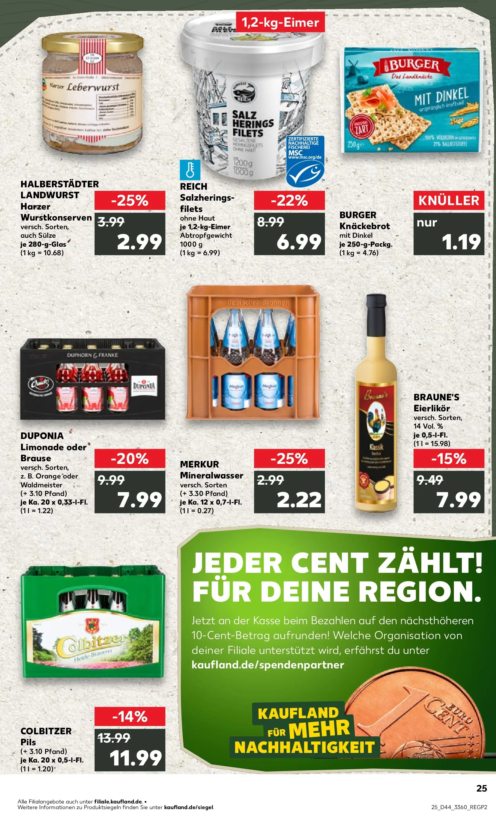Prospekt Kaufland ab 30.10.2025 » Angebote und Werbung Online | Seite: 25 | Produkte: Pils, Burger, Limonade, Mineralwasser Prospekt Kaufland ab 30.10.2025 » Angebote Online zum Blättern | Seite: 25 | Produkte: Pils, Burger, Limonade, Mineralwasser