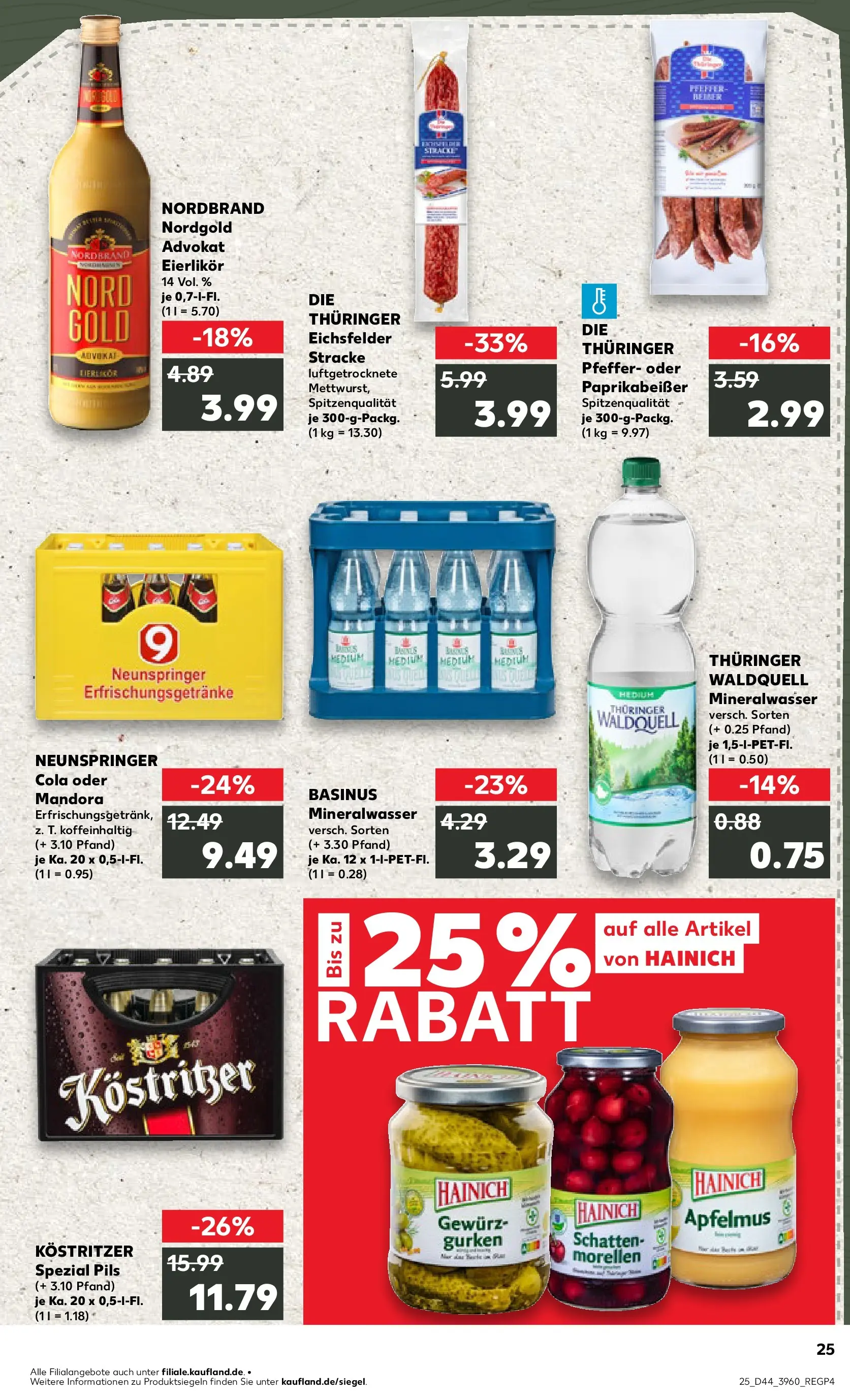 Prospekt Kaufland ab 29.10.2025 » Angebote und Werbung Online | Seite: 25 Prospekt Kaufland ab 29.10.2025 » Angebote Online zum Blättern | Seite: 25