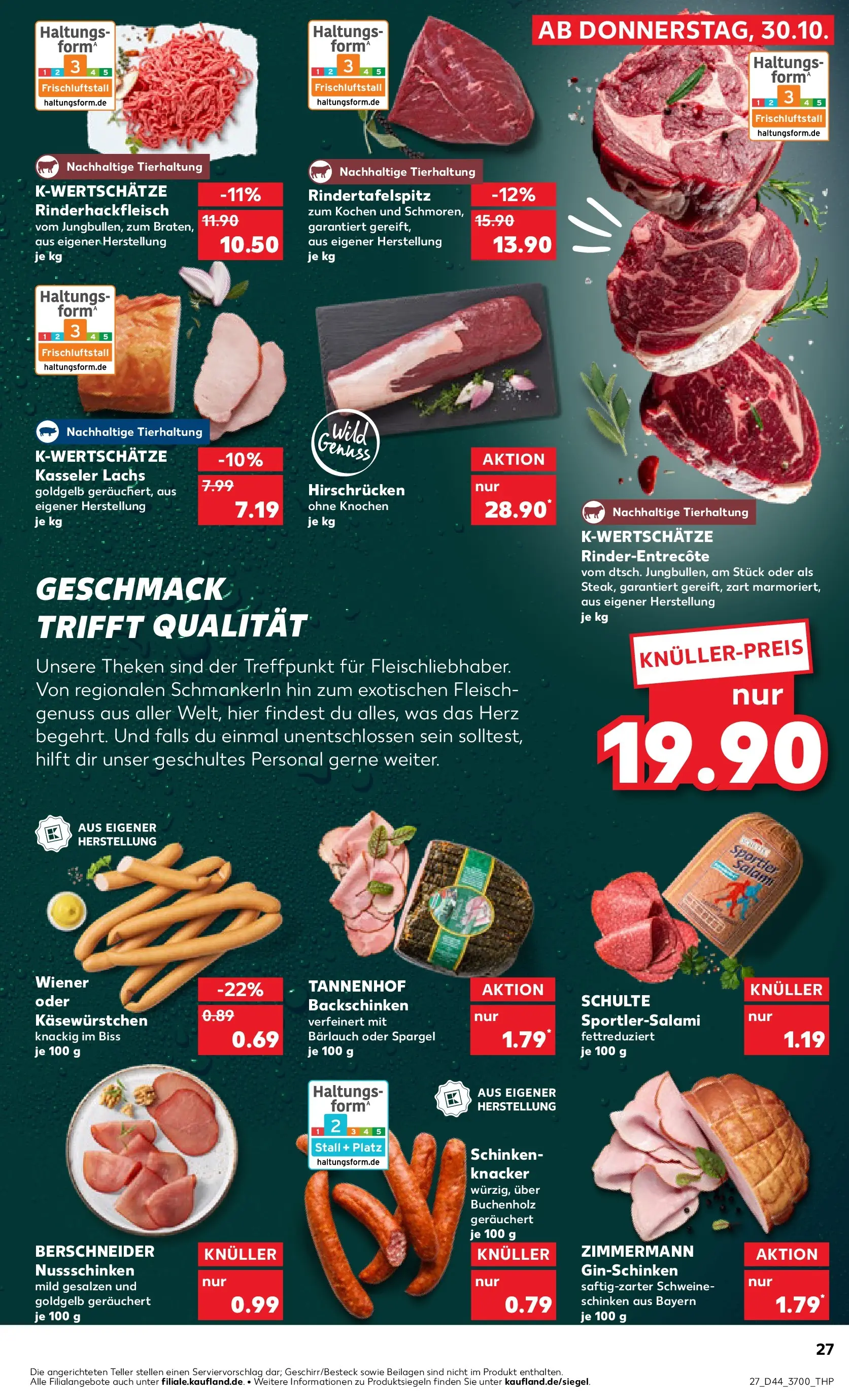 Prospekt Kaufland ab 30.10.2025 » Angebote und Werbung Online | Seite: 27 | Produkte: Spargel, Lachs, Salami, Fleisch Prospekt Kaufland ab 30.10.2025 » Angebote Online zum Blättern | Seite: 27 | Produkte: Spargel, Lachs, Salami, Fleisch