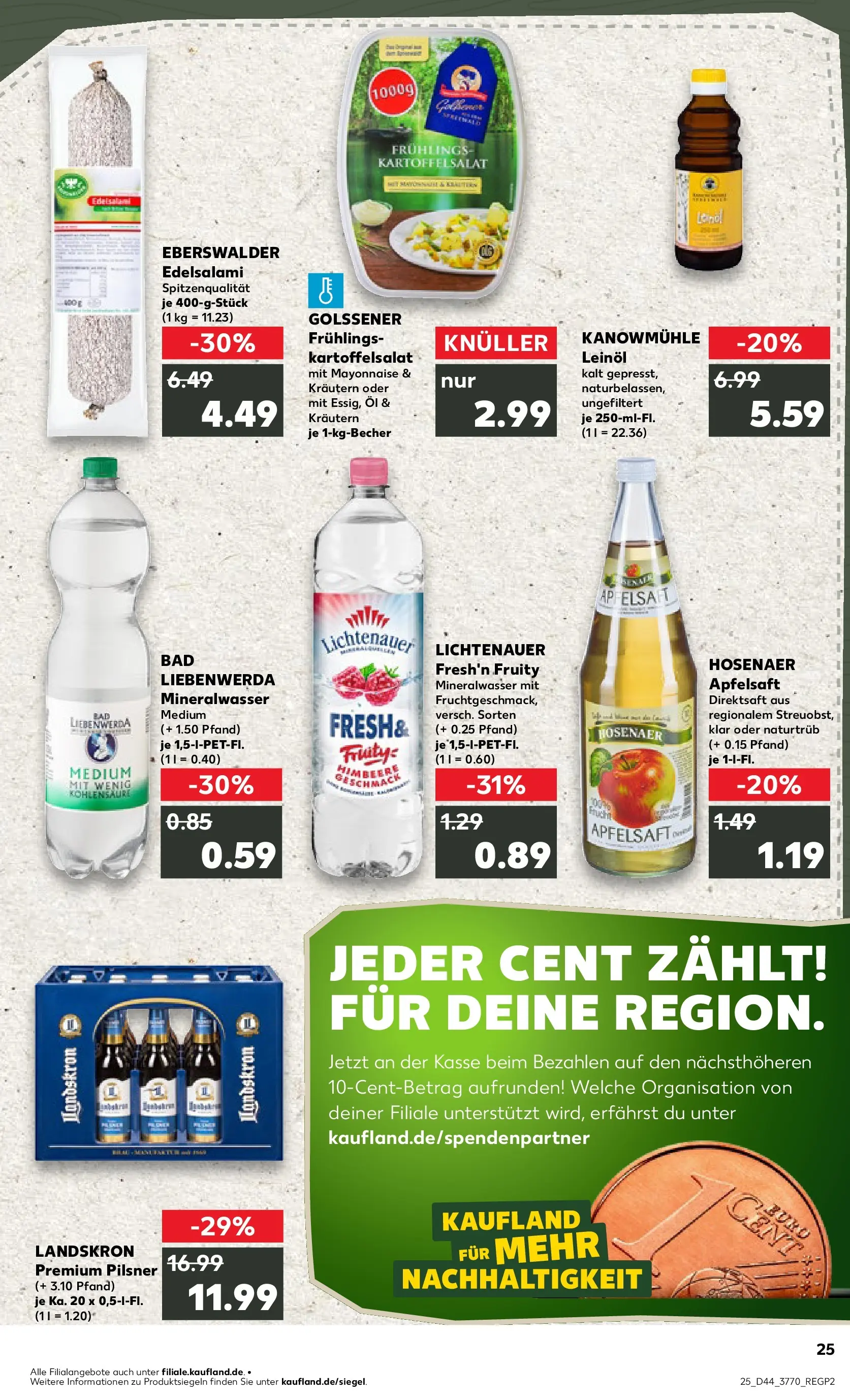 Prospekt Kaufland ab 29.10.2025 » Angebote und Werbung Online | Seite: 25 Prospekt Kaufland ab 29.10.2025 » Angebote Online zum Blättern | Seite: 25