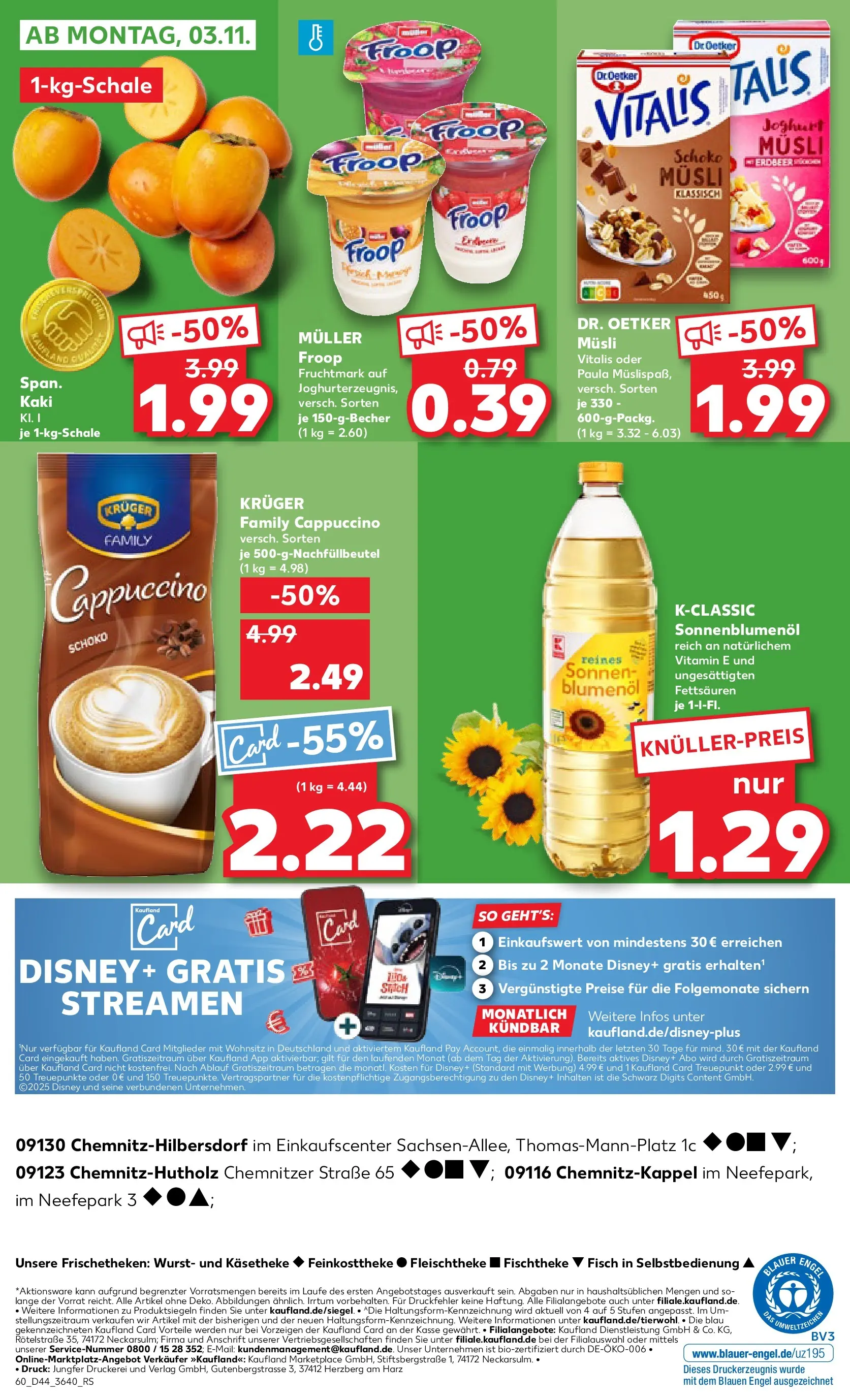 Prospekt Kaufland ab 30.10.2025 » Angebote und Werbung Online | Seite: 60 | Produkte: Joghurt, Sonnenblumenol, Wurst, Kaki Prospekt Kaufland ab 30.10.2025 » Angebote Online zum Blättern | Seite: 60 | Produkte: Joghurt, Sonnenblumenol, Wurst, Kaki