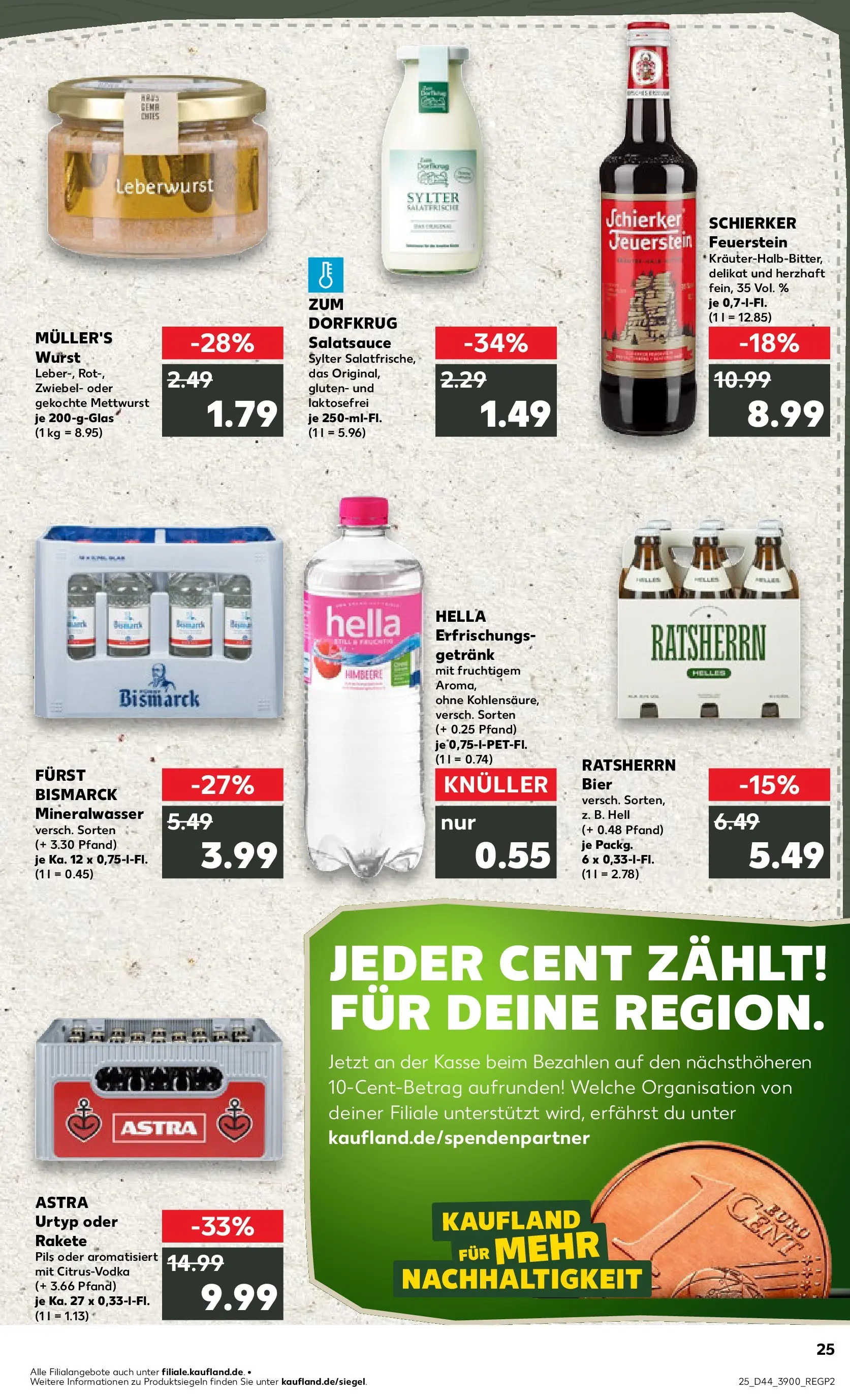 Prospekt Kaufland ab 30.10.2025 » Angebote und Werbung Online | Seite: 25 | Produkte: Pils, Astra, Mineralwasser, Wurst Prospekt Kaufland ab 30.10.2025 » Angebote Online zum Blättern | Seite: 25 | Produkte: Pils, Astra, Mineralwasser, Wurst