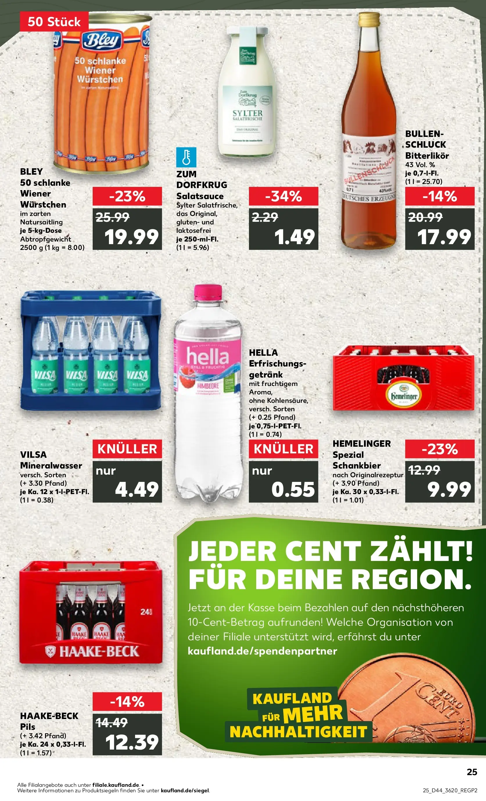 Prospekt Kaufland ab 30.10.2025 » Angebote und Werbung Online | Seite: 25 | Produkte: Wiener wurstchen, Dressing, Mineralwasser, Hella Prospekt Kaufland ab 30.10.2025 » Angebote Online zum Blättern | Seite: 25 | Produkte: Wiener wurstchen, Dressing, Mineralwasser, Hella