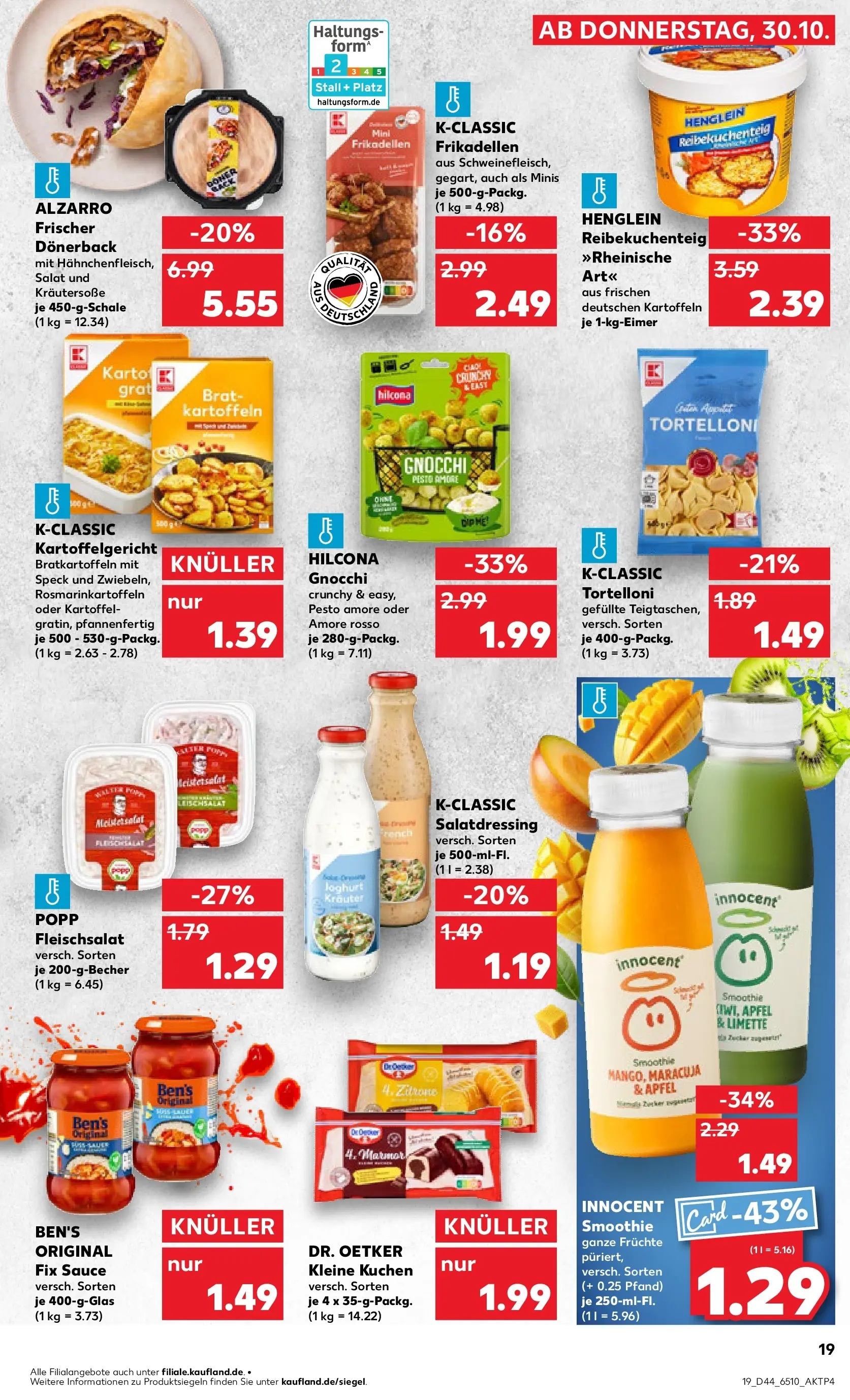 Prospekt Kaufland ab 29.10.2025 » Angebote Online zum Blättern | Seite: 19 | Produkte: Joghurt, Grat, Limette, Kuchen