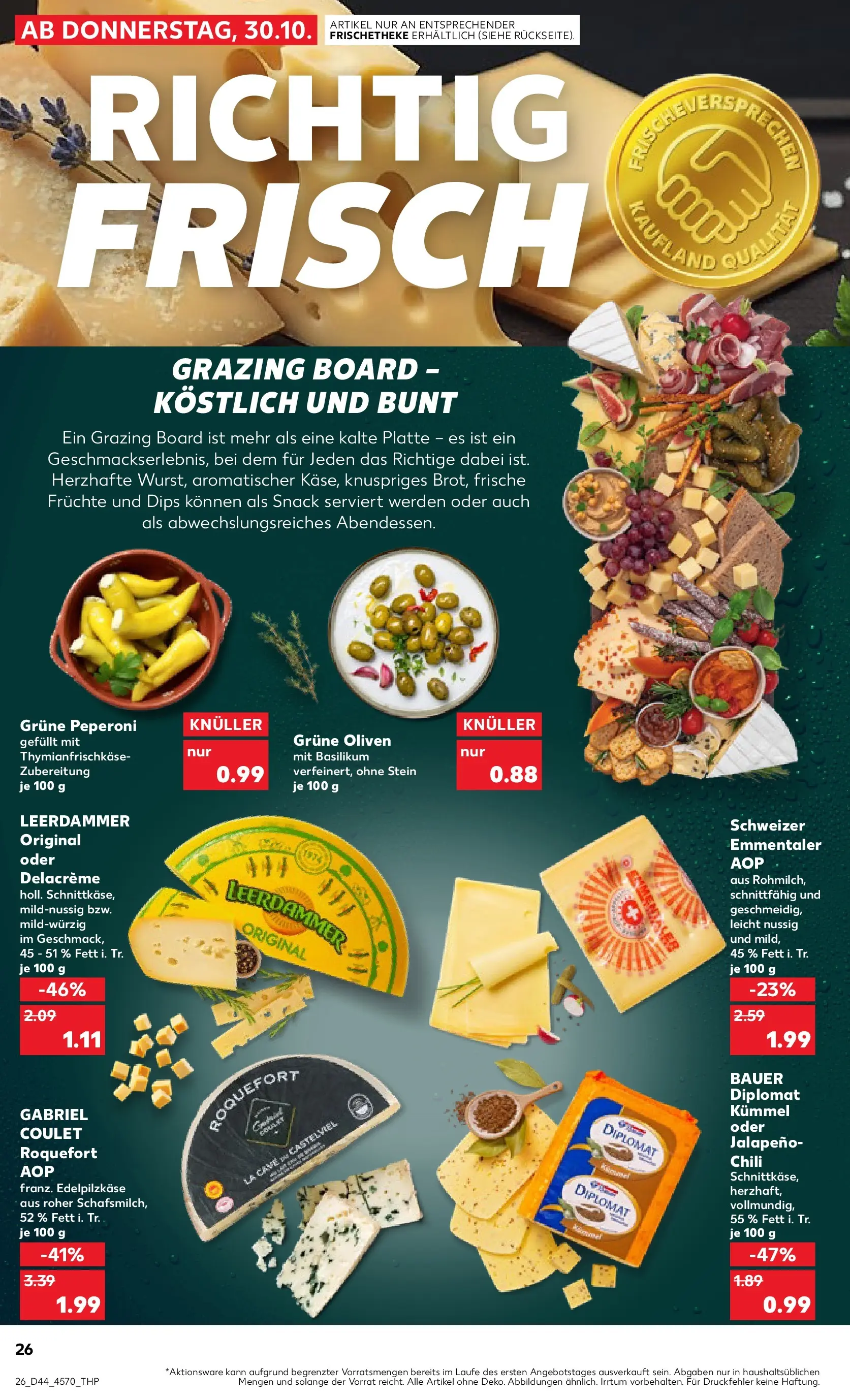 Prospekt Kaufland ab 30.10.2025 » Angebote Online zum Blättern | Seite: 26 | Produkte: Leerdammer, Chili