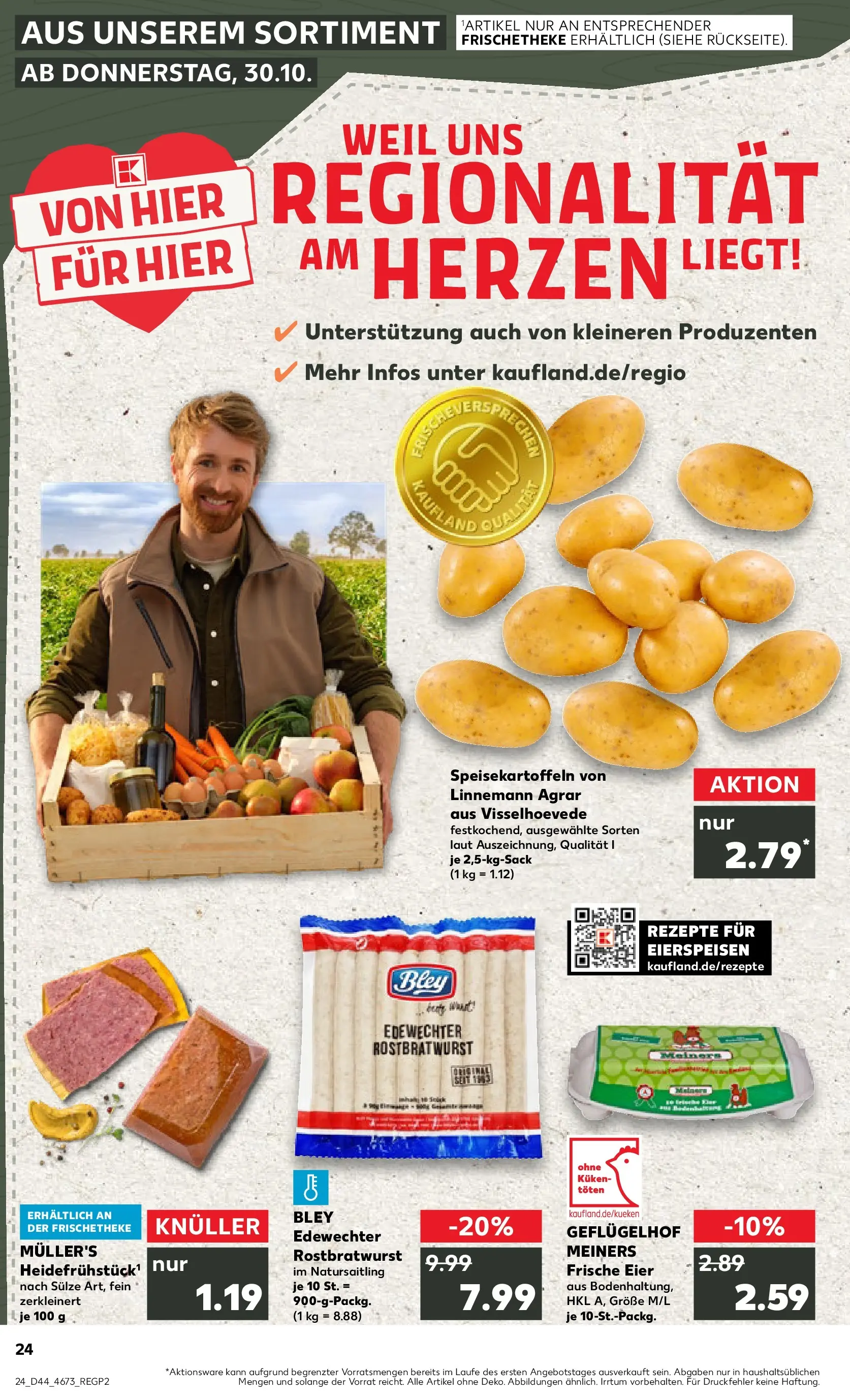 Prospekt Kaufland ab 30.10.2025 » Angebote Online zum Blättern | Seite: 24 | Produkte: Eier