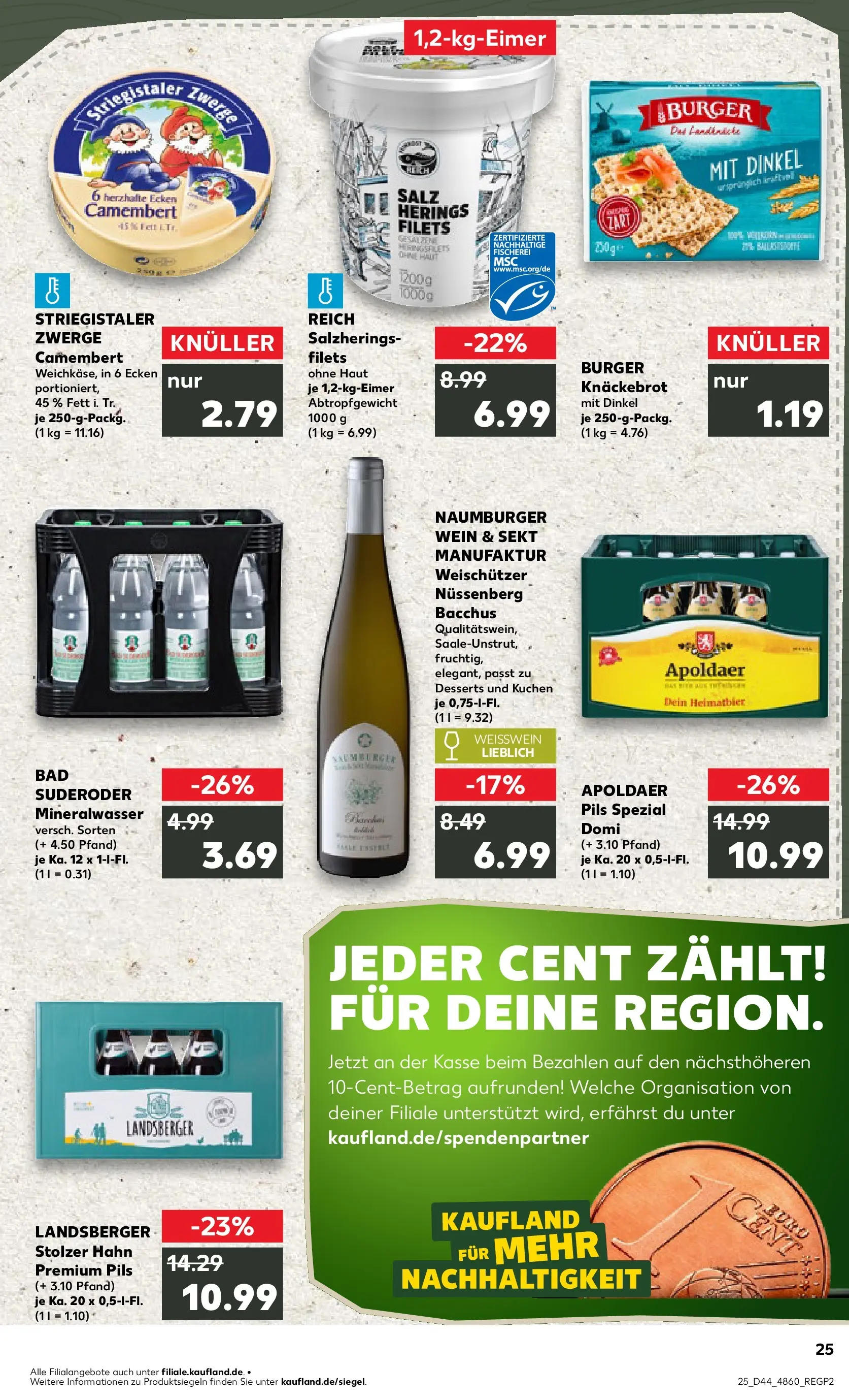 Prospekt Kaufland ab 30.10.2025 » Angebote und Werbung Online | Seite: 25 | Produkte: Burger, Mineralwasser, Wein, Kuchen Prospekt Kaufland ab 30.10.2025 » Angebote Online zum Blättern | Seite: 25 | Produkte: Burger, Mineralwasser, Wein, Kuchen