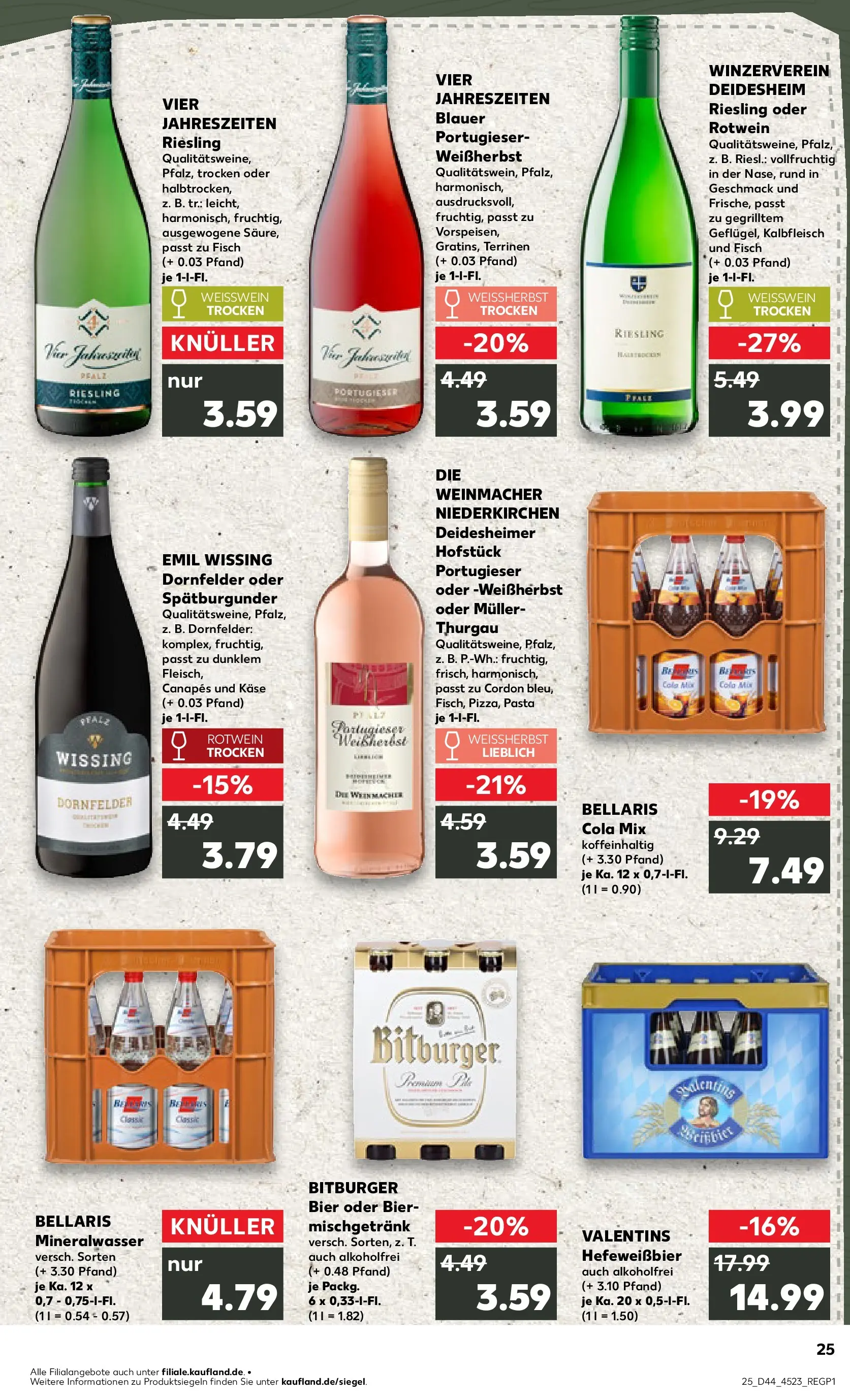 Prospekt Kaufland ab 30.10.2025 » Angebote und Werbung Online | Seite: 25 | Produkte: Bitburger, Weißwein, Fisch, Pasta Prospekt Kaufland ab 30.10.2025 » Angebote Online zum Blättern | Seite: 25 | Produkte: Bitburger, Weißwein, Fisch, Pasta