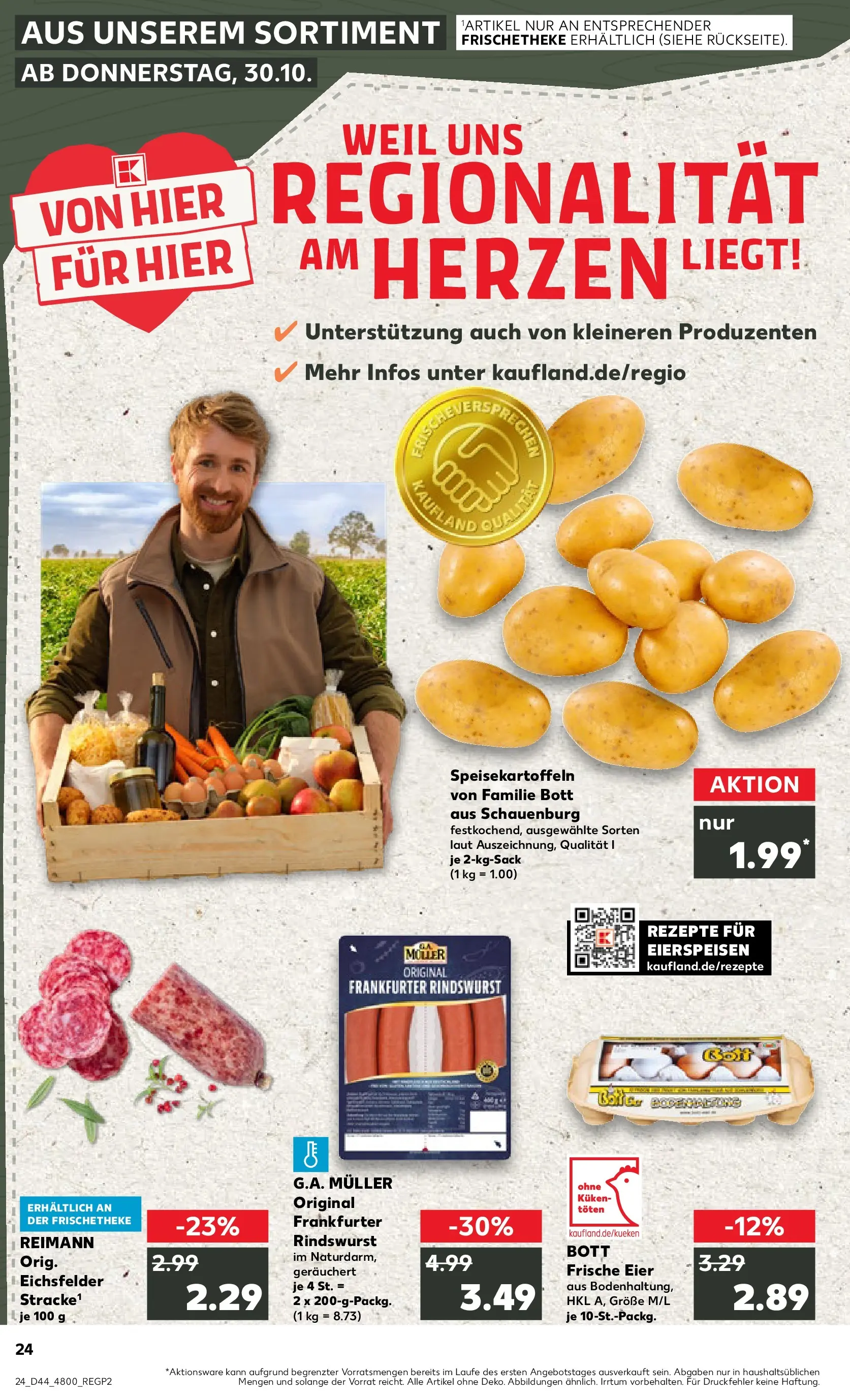 Prospekt Kaufland ab 30.10.2025 » Angebote Online zum Blättern | Seite: 24 | Produkte: Eier