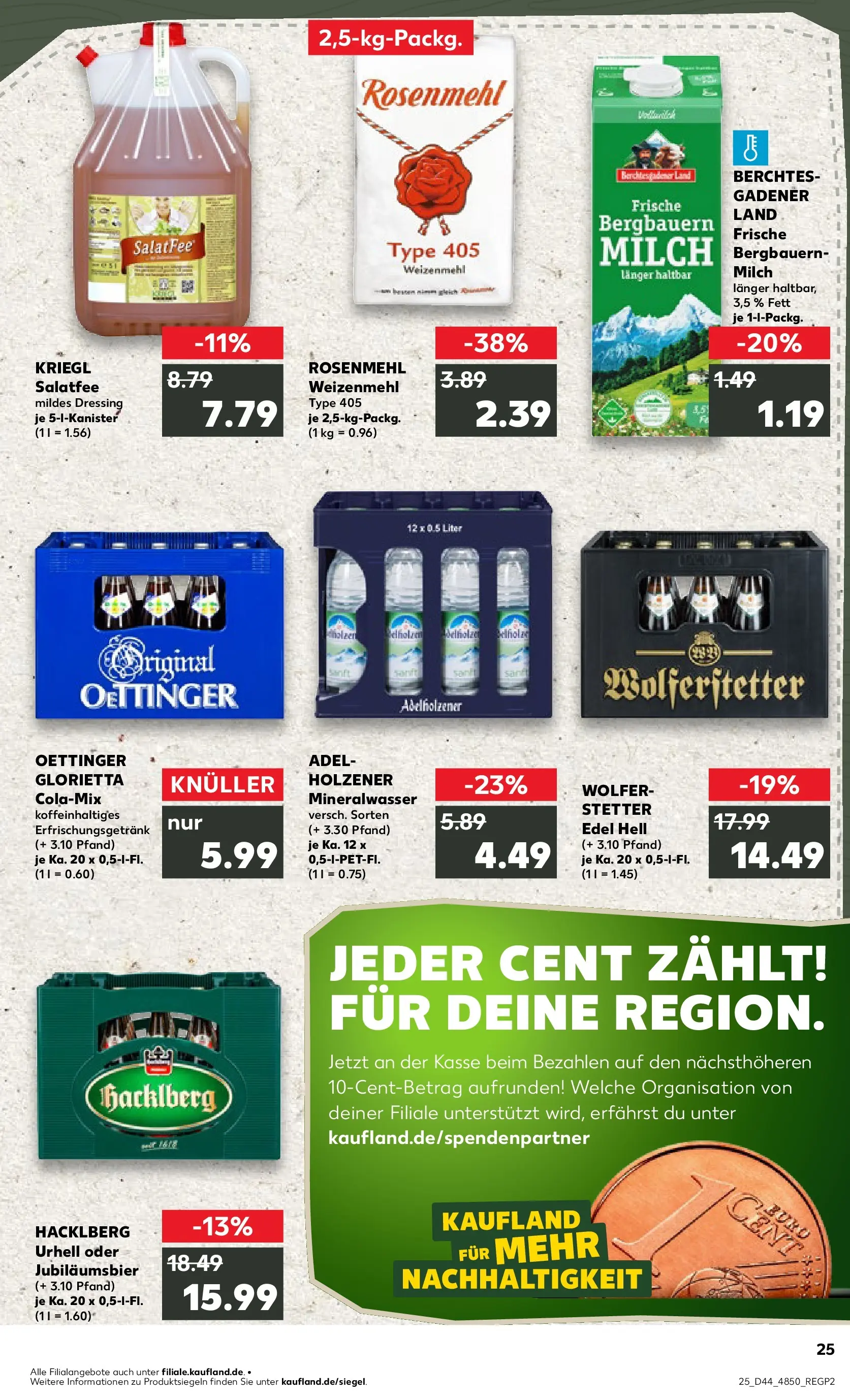 Prospekt Kaufland ab 30.10.2025 » Angebote und Werbung Online | Seite: 25 | Produkte: Cola, Milch, Dressing, Oettinger Prospekt Kaufland ab 30.10.2025 » Angebote Online zum Blättern | Seite: 25 | Produkte: Cola, Milch, Dressing, Oettinger