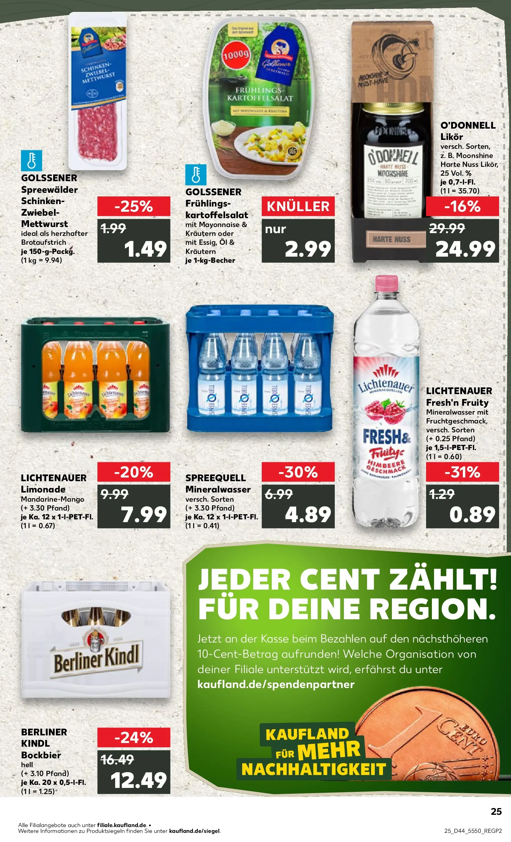 Prospekt Kaufland ab 30.10.2025 » Angebote und Werbung Online | Seite: 25 | Produkte: Berliner, Öl, Likör, Schinken Prospekt Kaufland ab 30.10.2025 » Angebote Online zum Blättern | Seite: 25 | Produkte: Berliner, Öl, Likör, Schinken