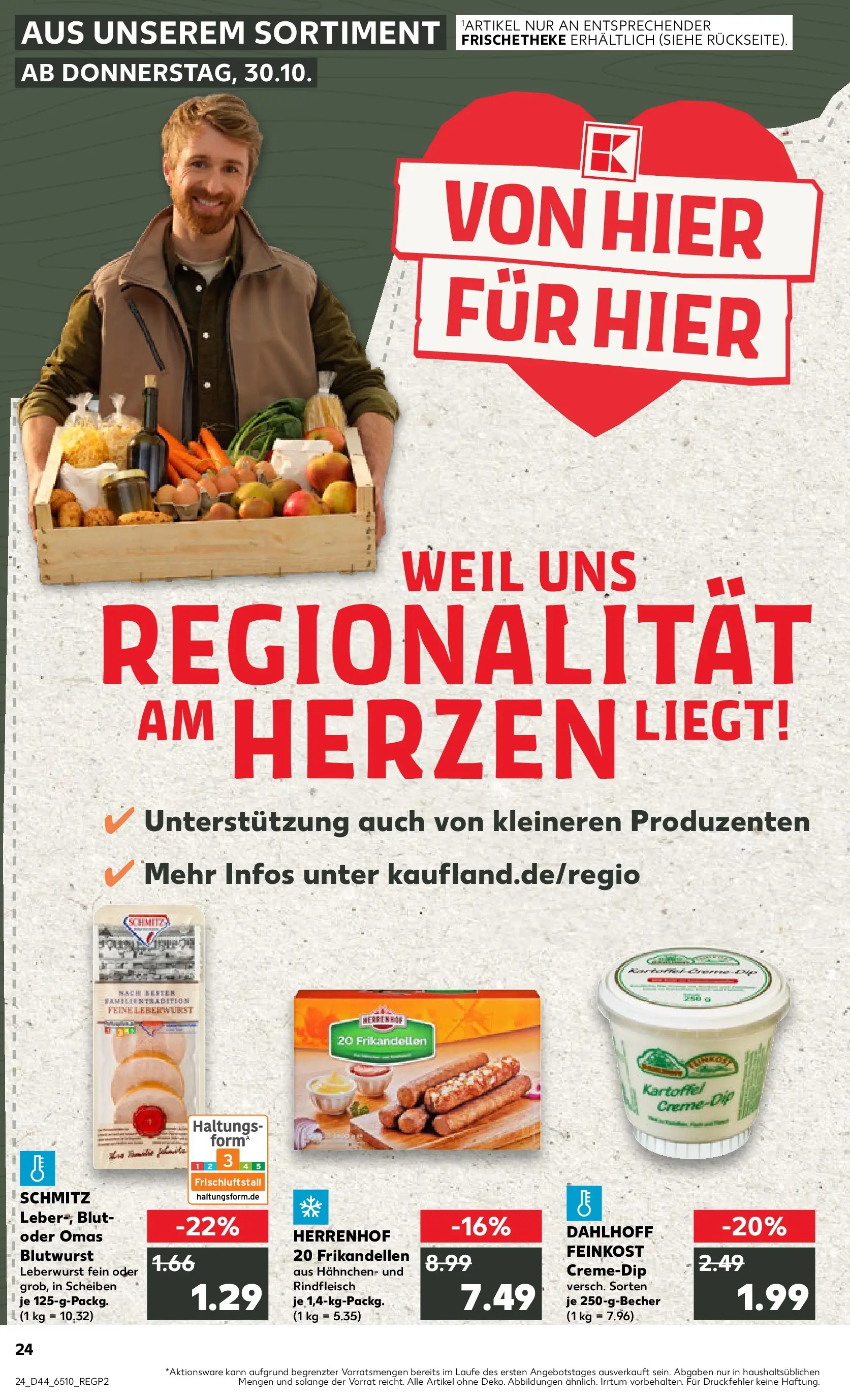 Prospekt Kaufland ab 29.10.2025 » Angebote Online zum Blättern | Seite: 24 | Produkte: Hahnchen, Rindfleisch